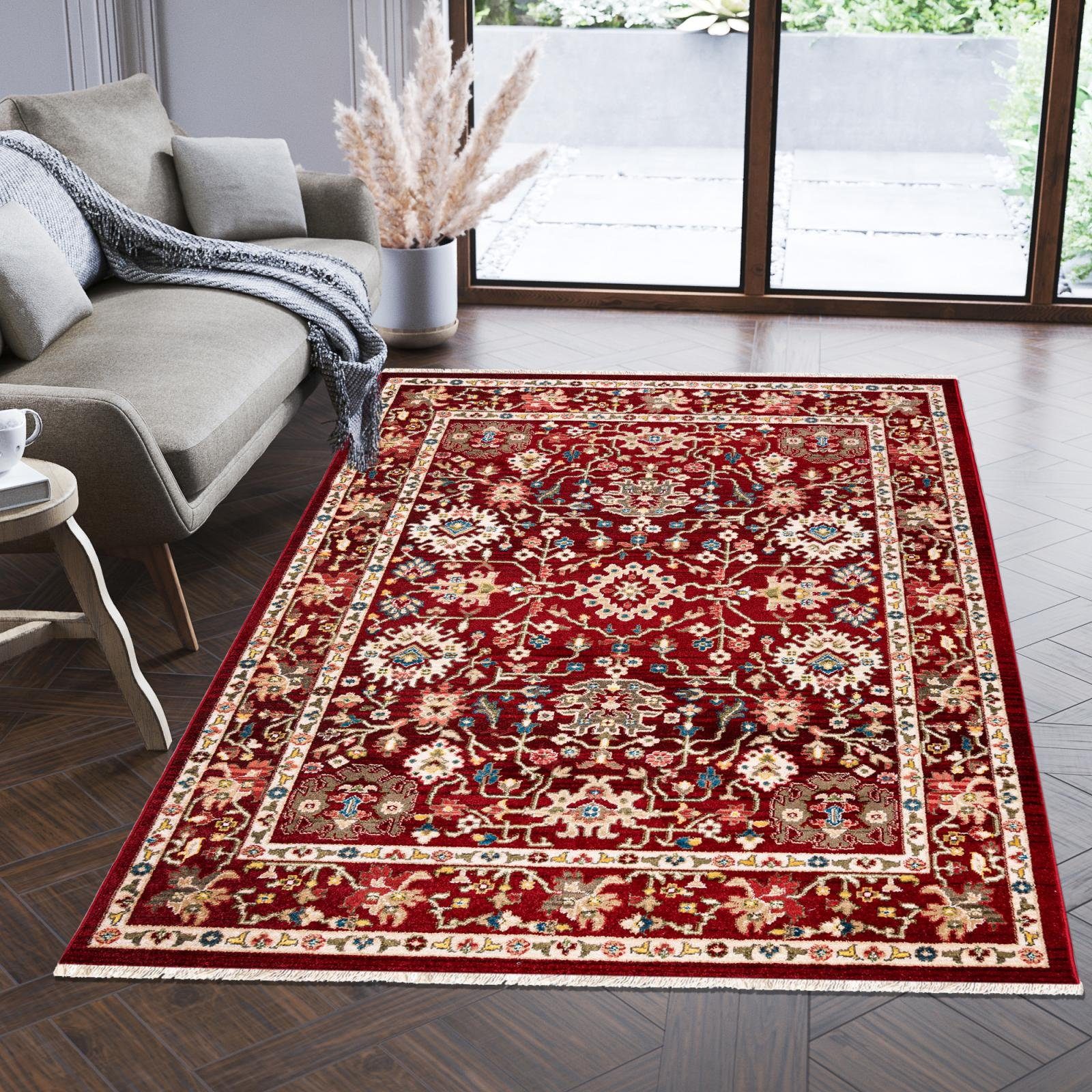 305 Fußbodenheizung, Pflegeleicht, für Wohnzimmerteppich Traditioneller - cm, Rot, Orientteppich Geeignet Teppich Teppich Mazovia, Orient Oriente 200 x
