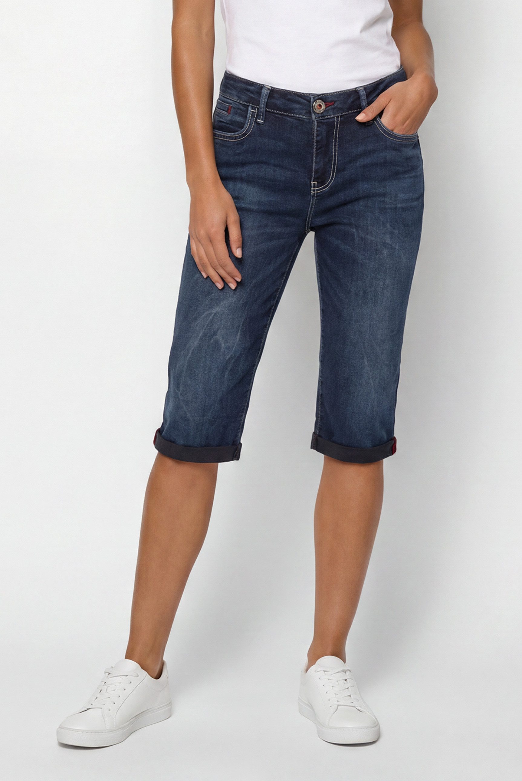 SOCCX Regular-fit-Jeans mit Turn-Up Saum