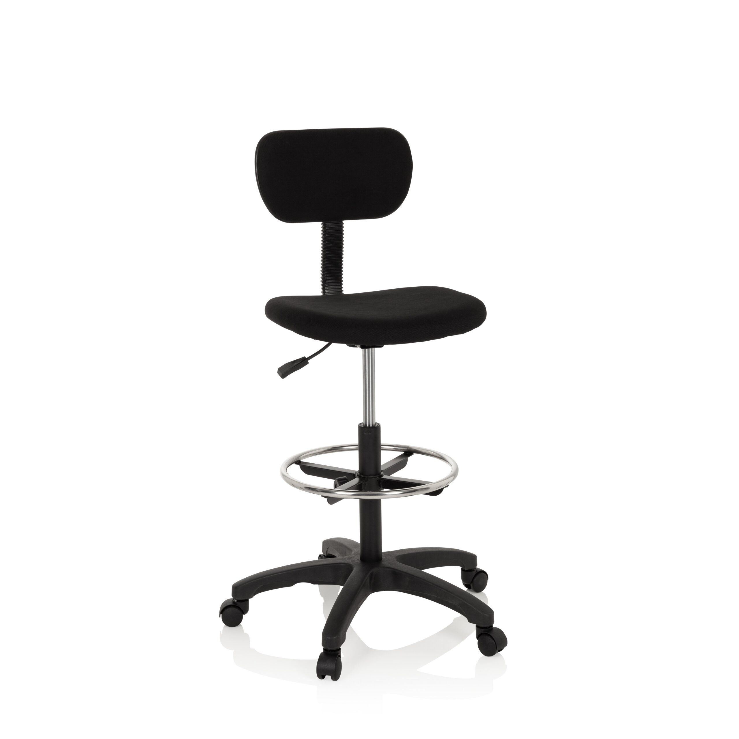 hjh OFFICE Drehstuhl Counterstuhl Top Work 05 Stoff ohne Armlehnen (1 St), Arbeitsstuhl hoch, Bürostuhl mit Fußablage