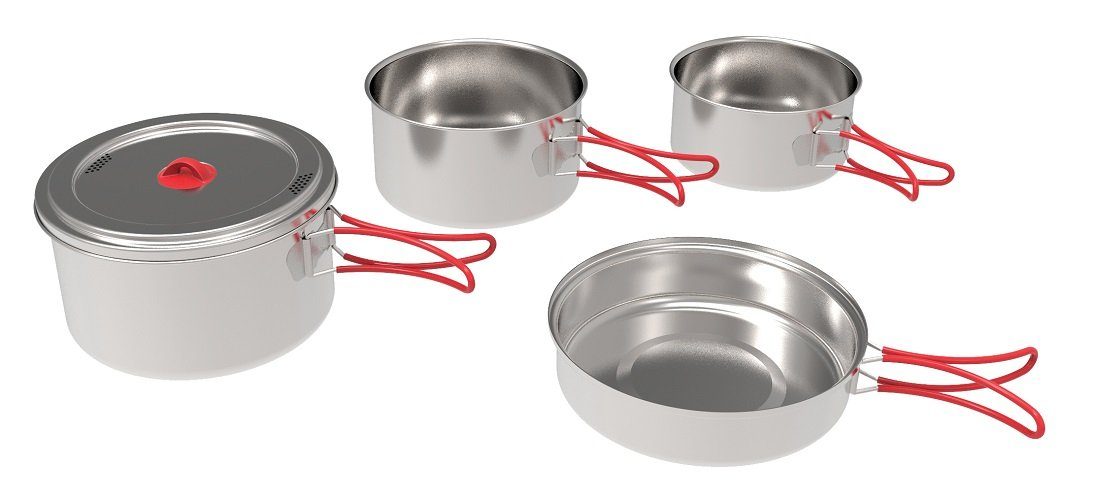 Coghlans Kochtopf, (Coghlans Camping Edelstahlkochset 'Family)