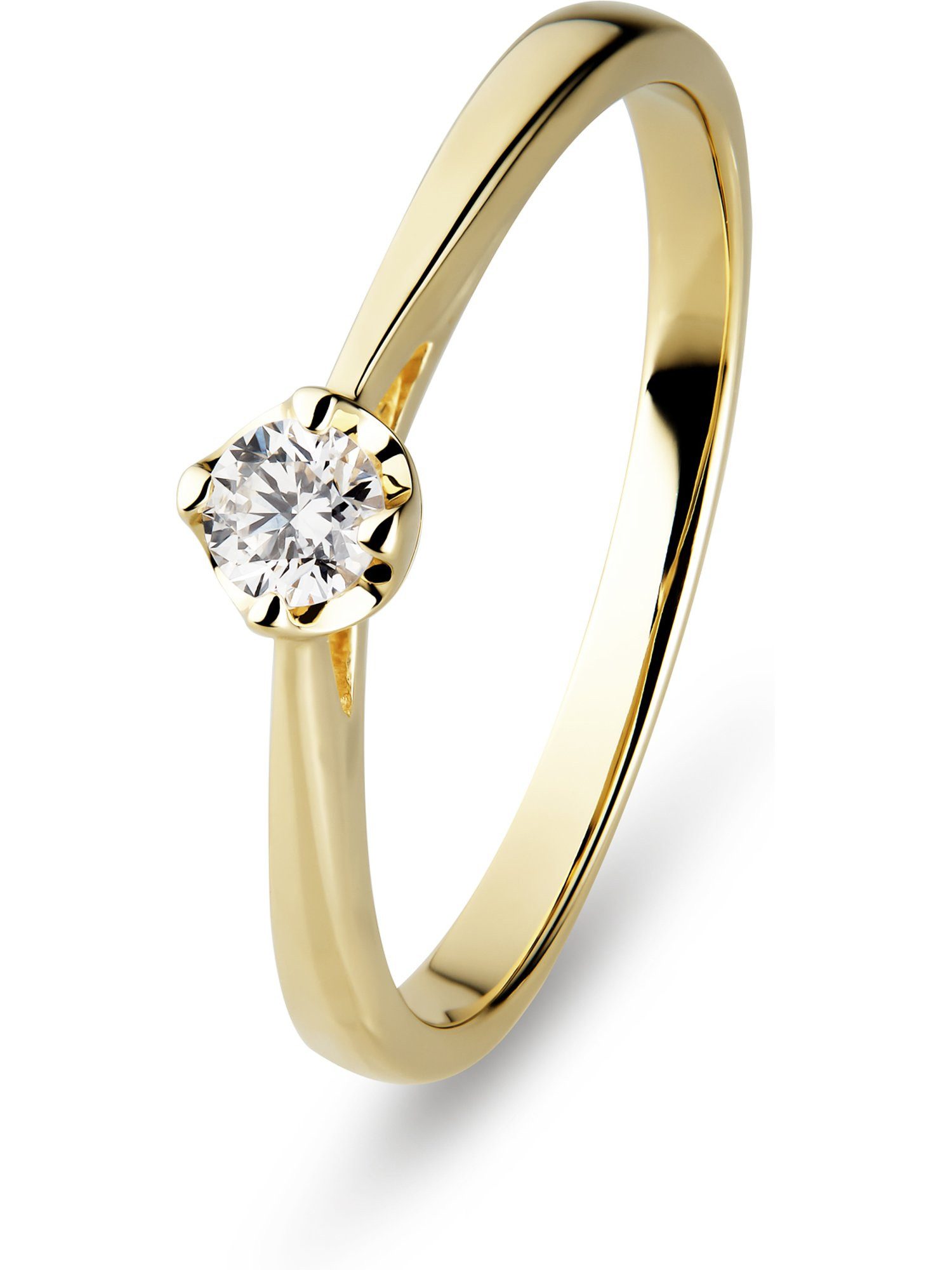 CHRIST Diamantring CHRIST Damen-Damenring 585er Gelbgold 1 Diamant günstig online kaufen