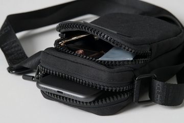 Beckmann Bauchtasche Umhängetasche Crossbodybag Sport Black Bold (1 Stück), Schultertasche, Handtasche