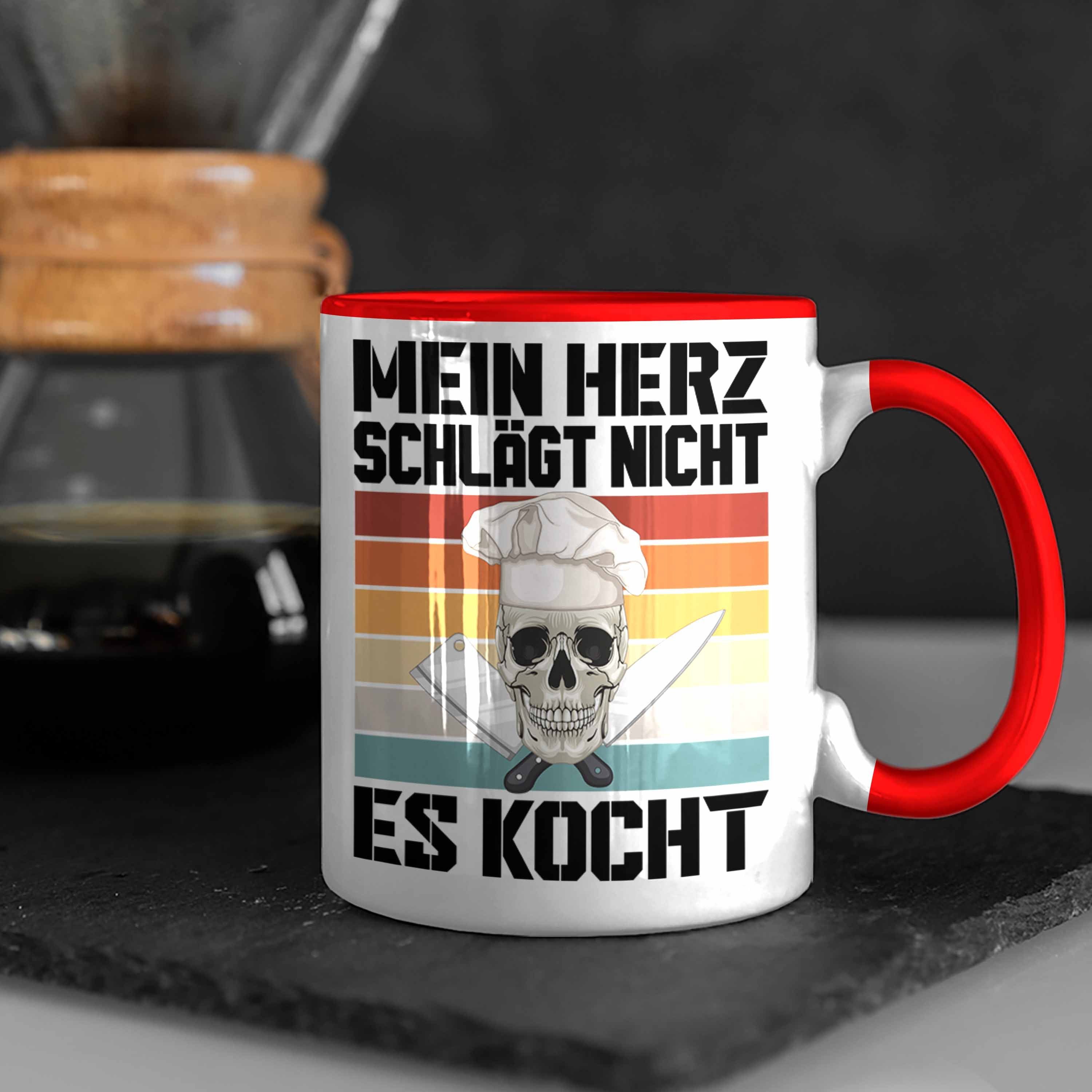 - für Trendation Männer Tasse Koch Tasse Koch Rot Lustig Geschenkidee Geschenk Geschenke Trendation Köchin