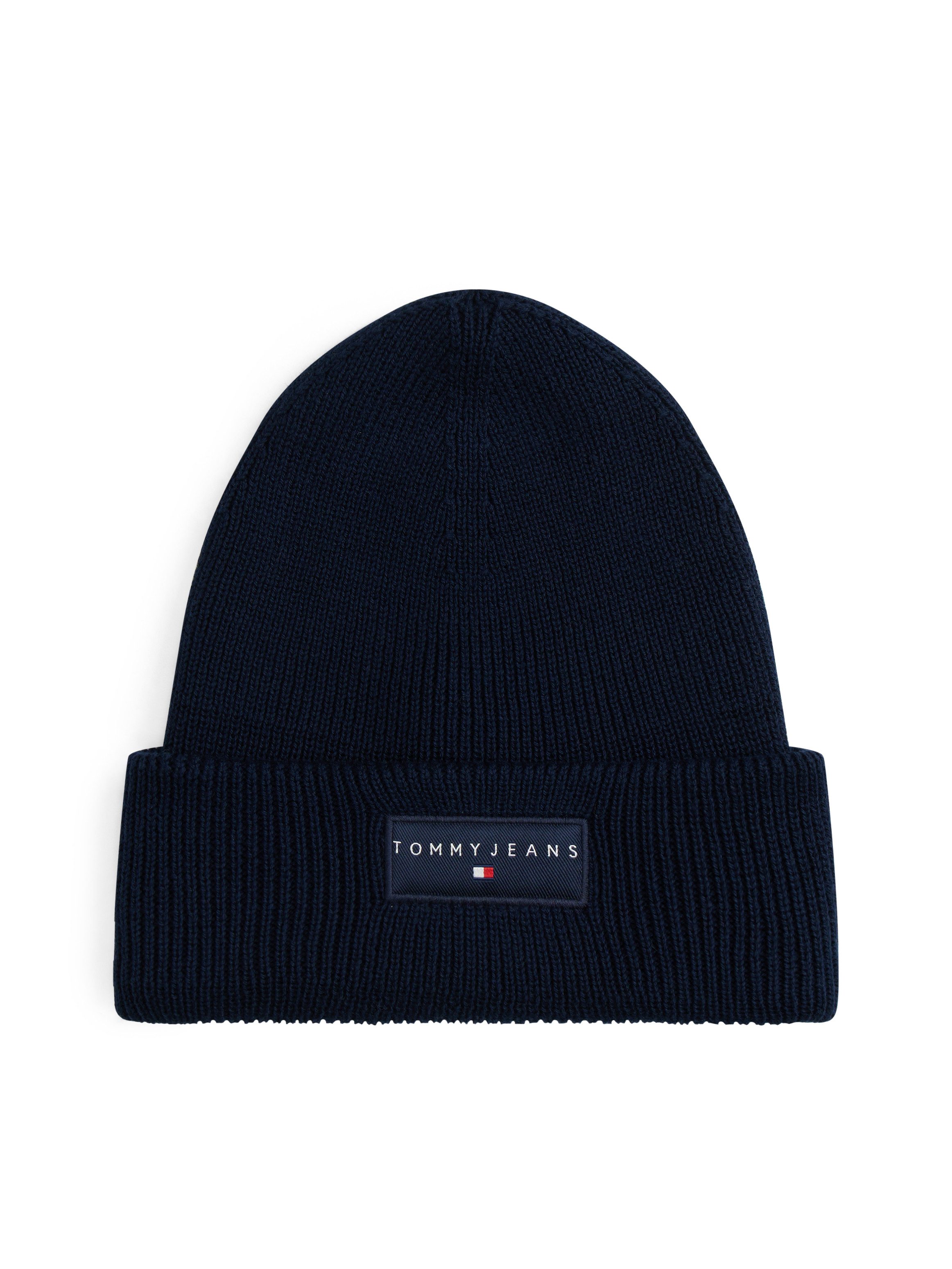Tommy Jeans Beanie TJM LINEAR in Grobstrick, mit Umschlag günstig online kaufen
