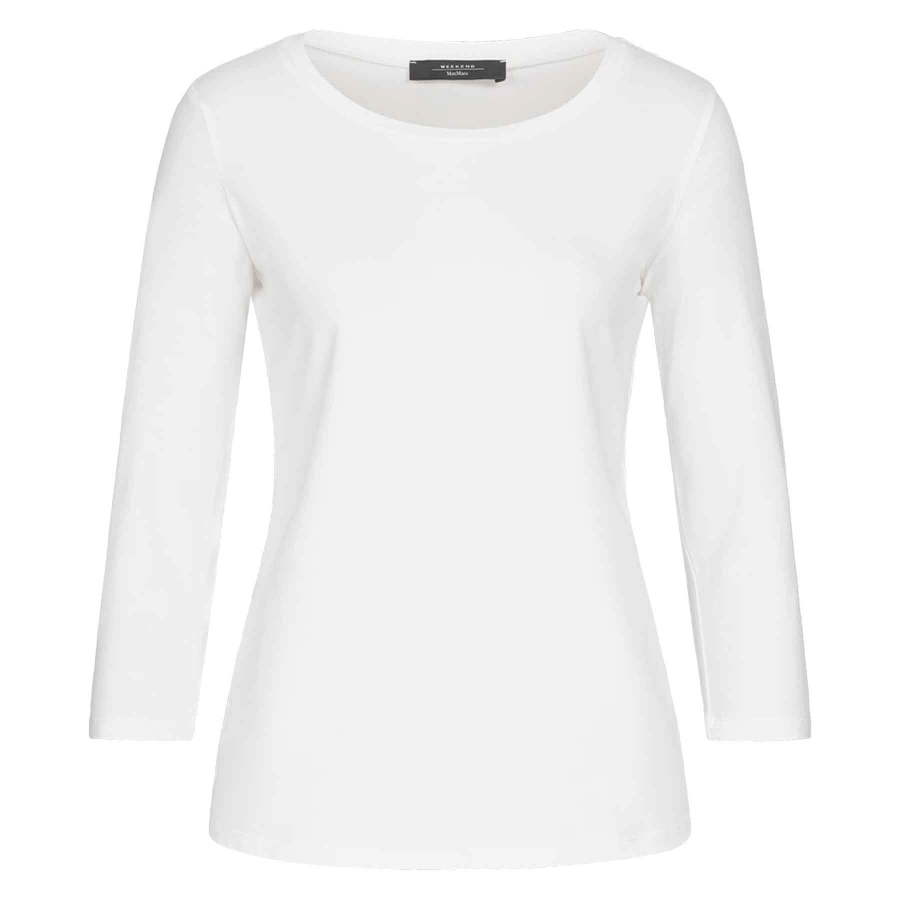 WEEKEND BY MAX MARA Langarmshirt WEEKEND MAX MARA Langarmshirt MULTIA aus Baumwolle - White