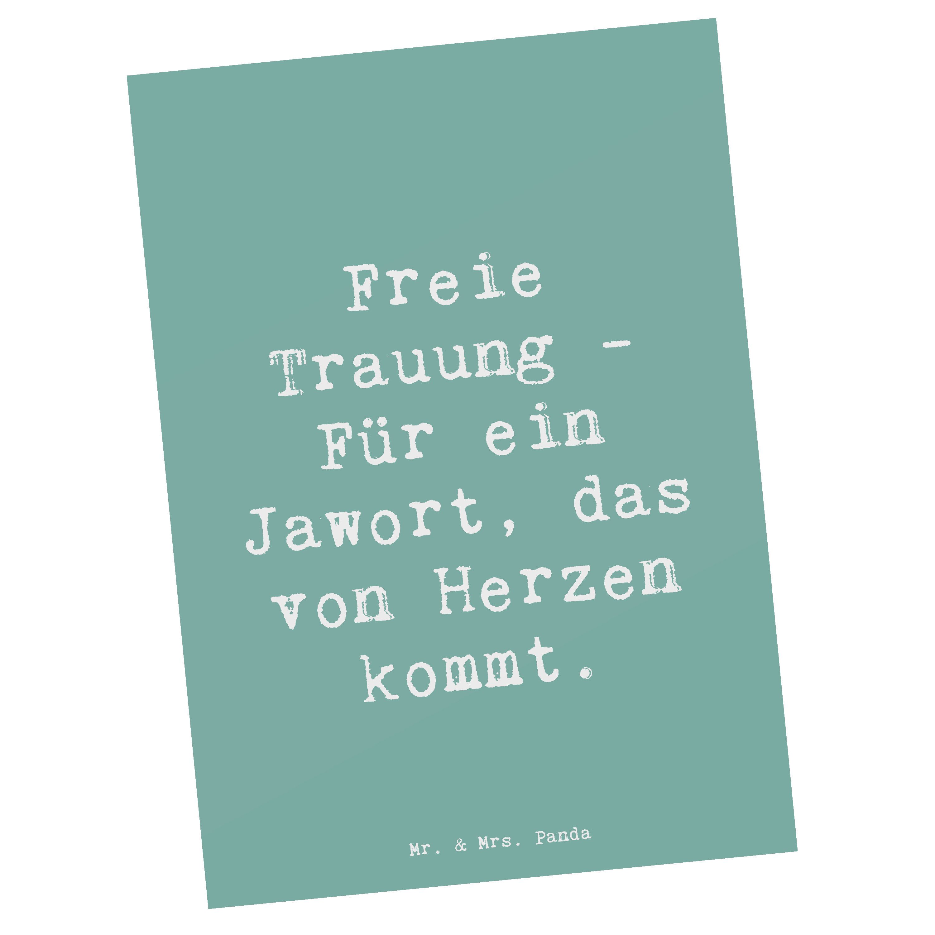 Postkarte Freie Trauung Jawort - Meeresbrise - Geschenk, von Herzen, Hochzeitsg