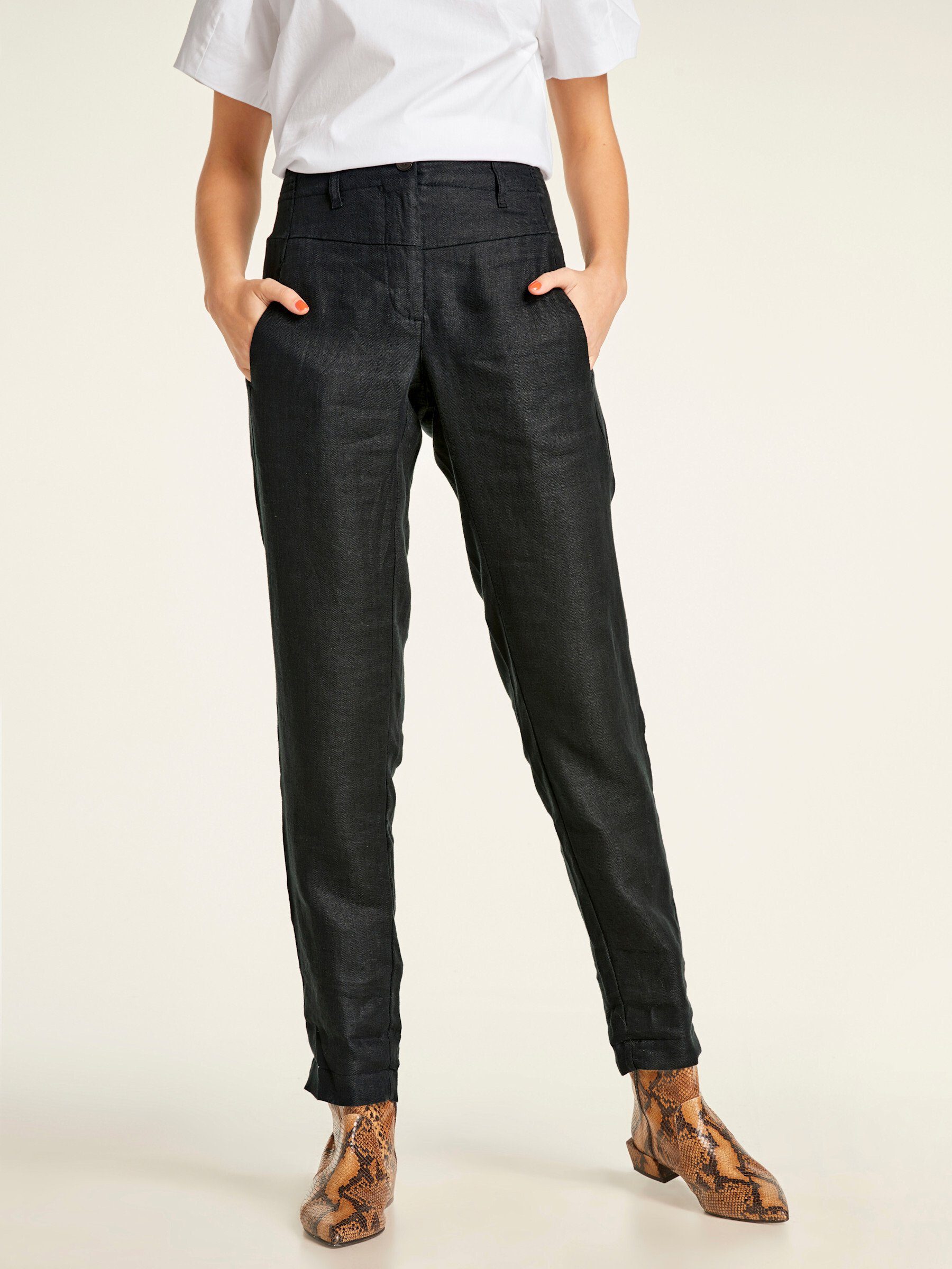 heine Jerseyhose Leinenhose Innenbeinlänge ca. 68 günstig online kaufen