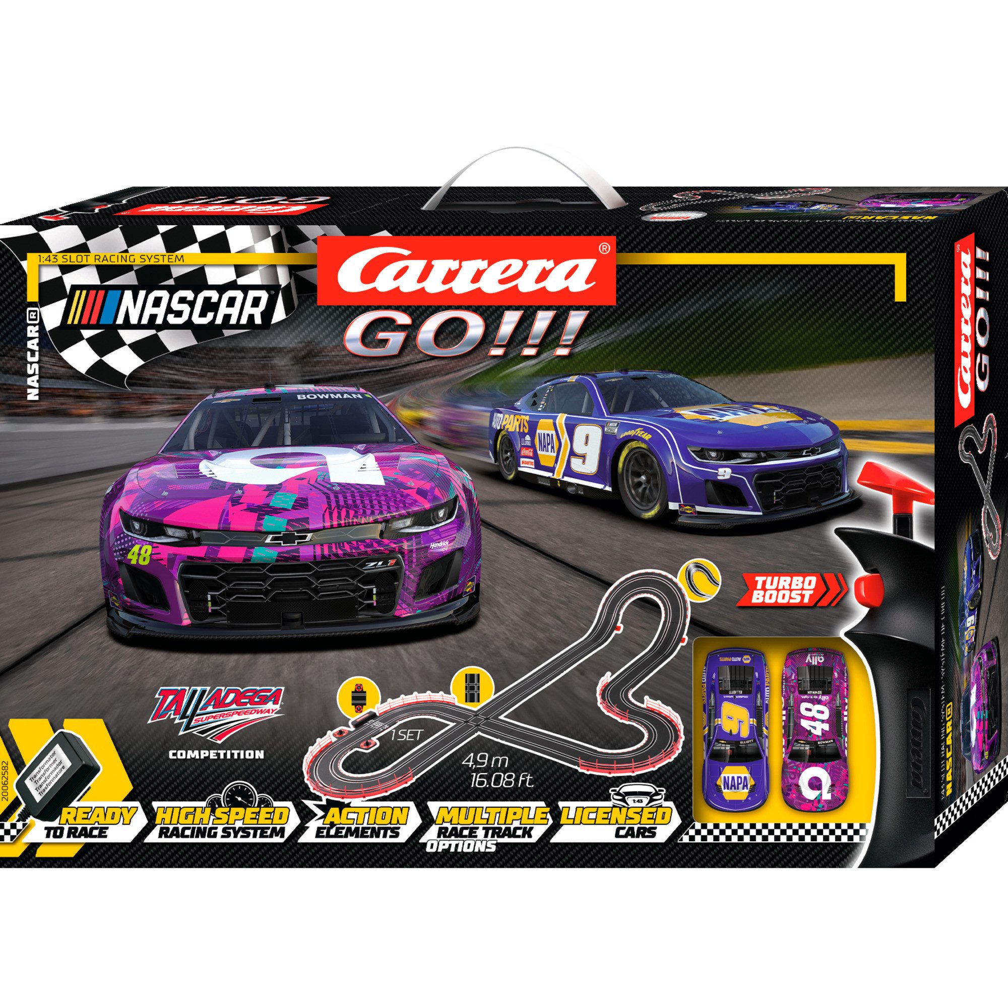 Carrera® Autorennbahn Carrera GO!!! NASCAR Talladega Competition