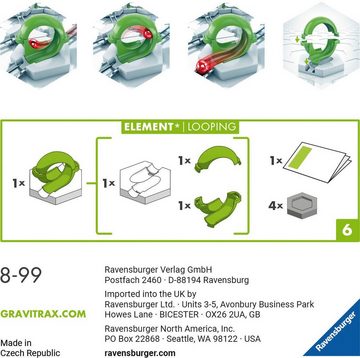 Ravensburger Kugelbahn-Bausatz GraviTrax Element Looping, Made in Europe; FSC® - schützt Wald - weltweit