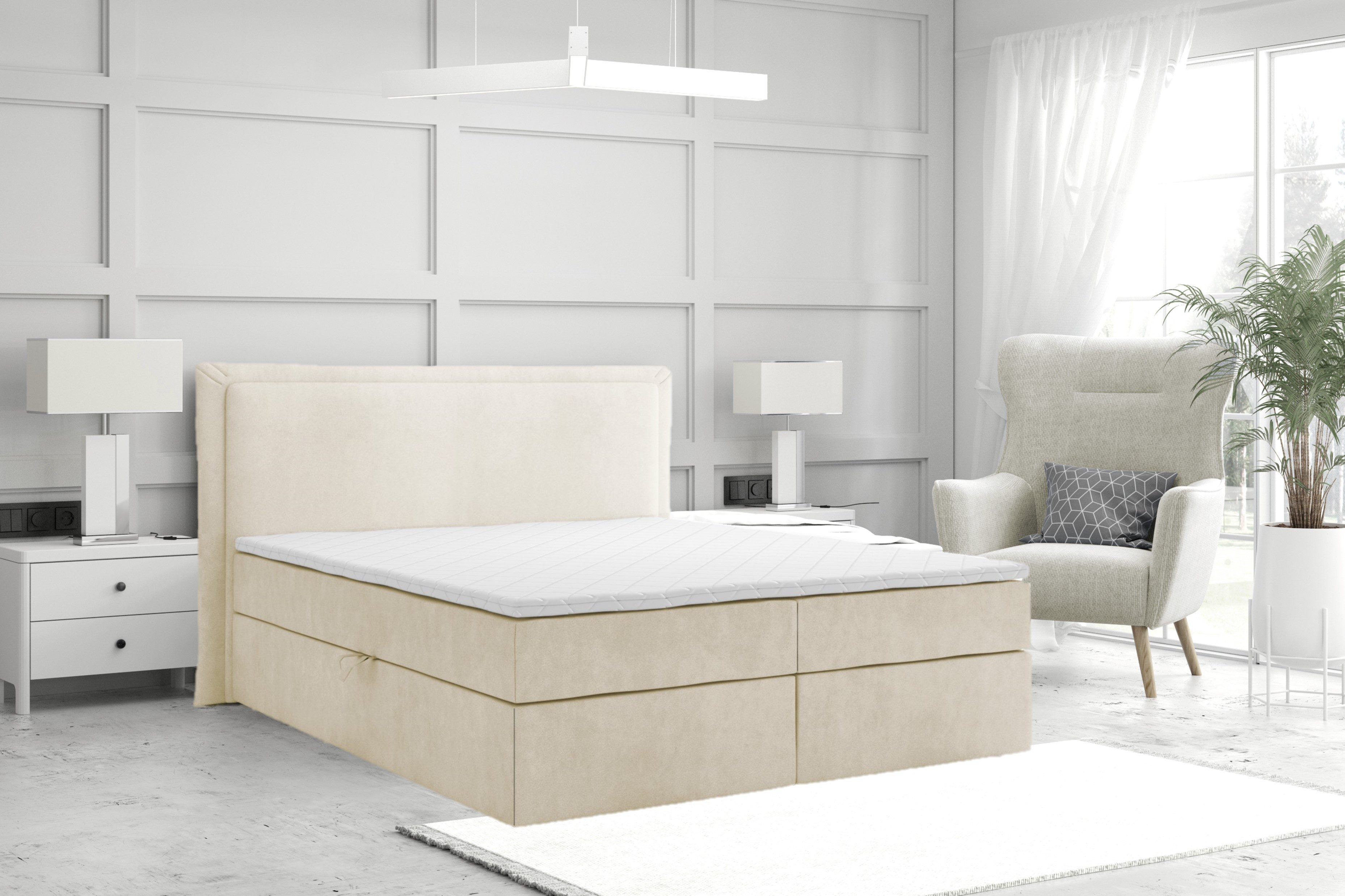 Labett Boxspringbett mit Bettkasten Matratze H3/H4 günstig online kaufen