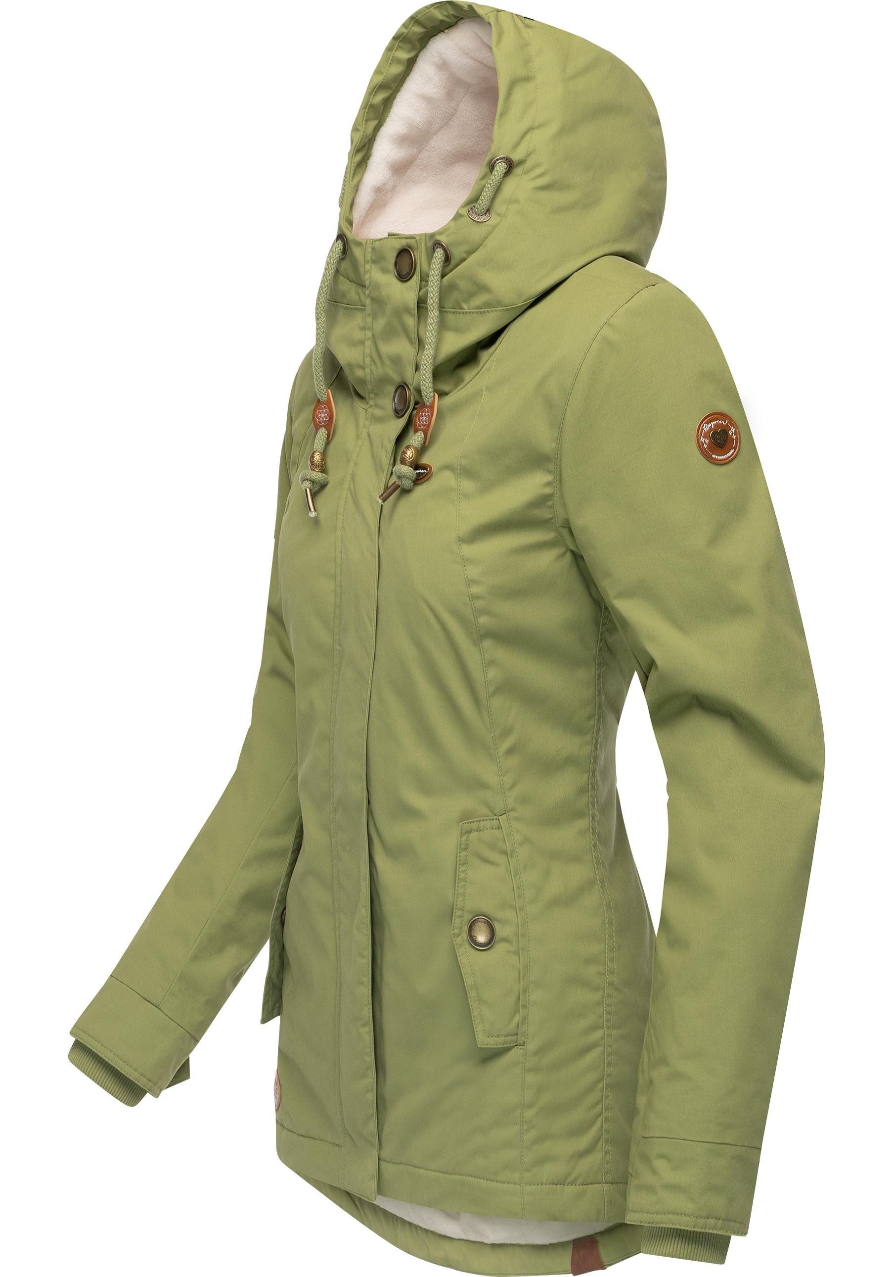 Ragwear Winterjacke Monade Damen Winterparka mit Kapuze und m. Fleece gefüttert – Bild 2 von 5