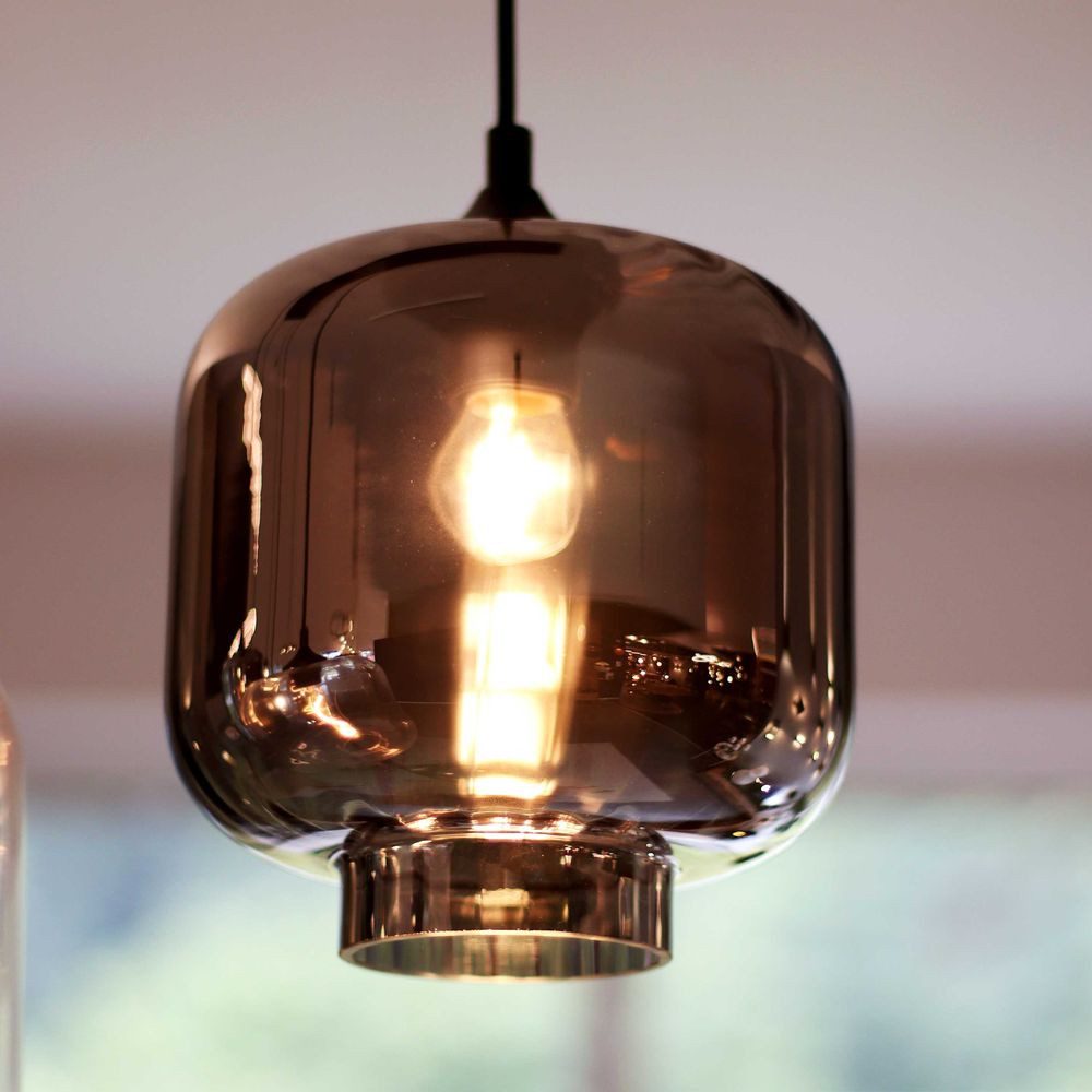 s.luce Pendelleuchte Velo Esstischleuchte 8-flg 160cm 2-reihig Ø 20cm Klar