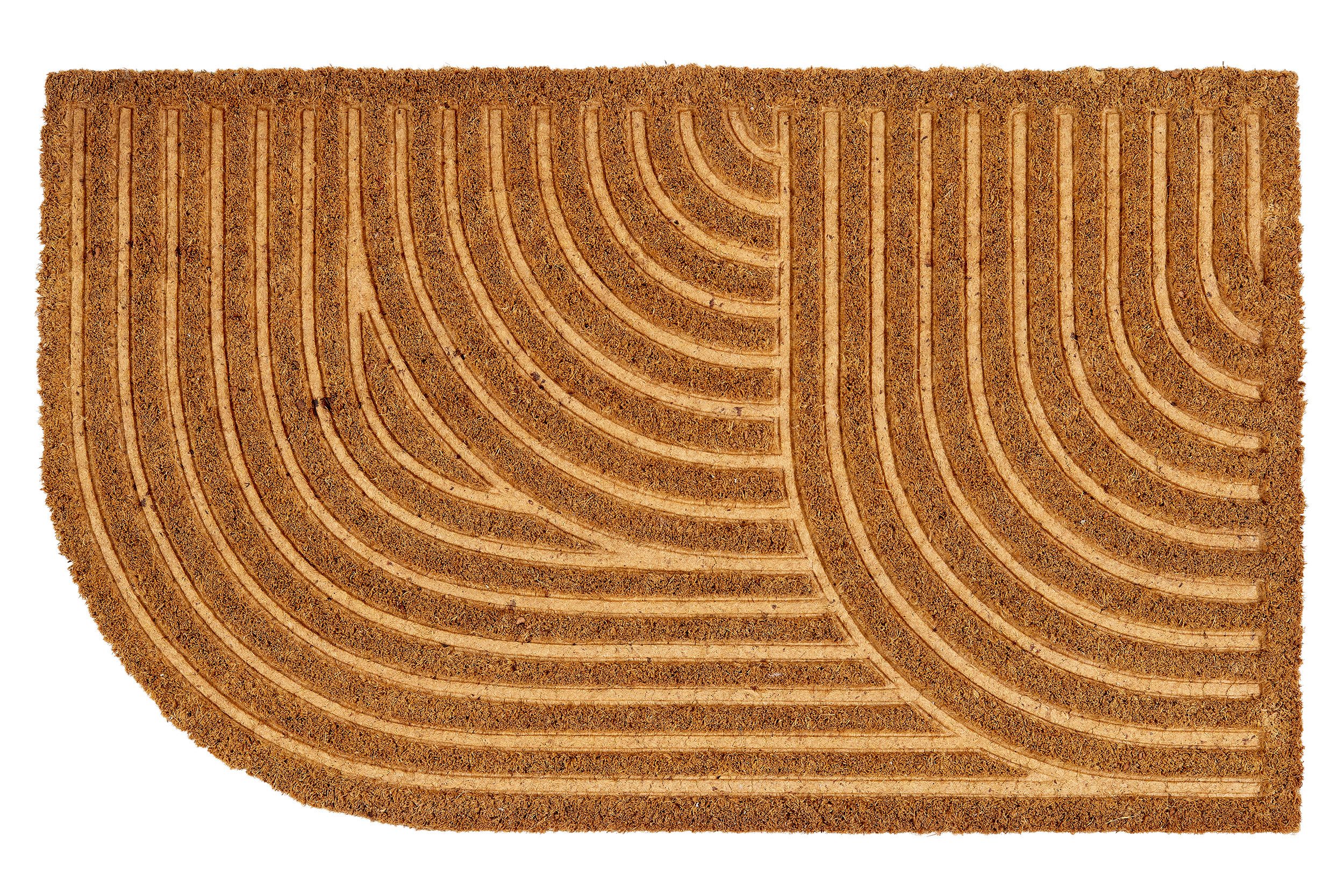 ASTRA Fußmatte Coco Shape 008, rechteckig, Höhe: 15 mm, Türmatte, Kokos, abgerundet, rutschfest