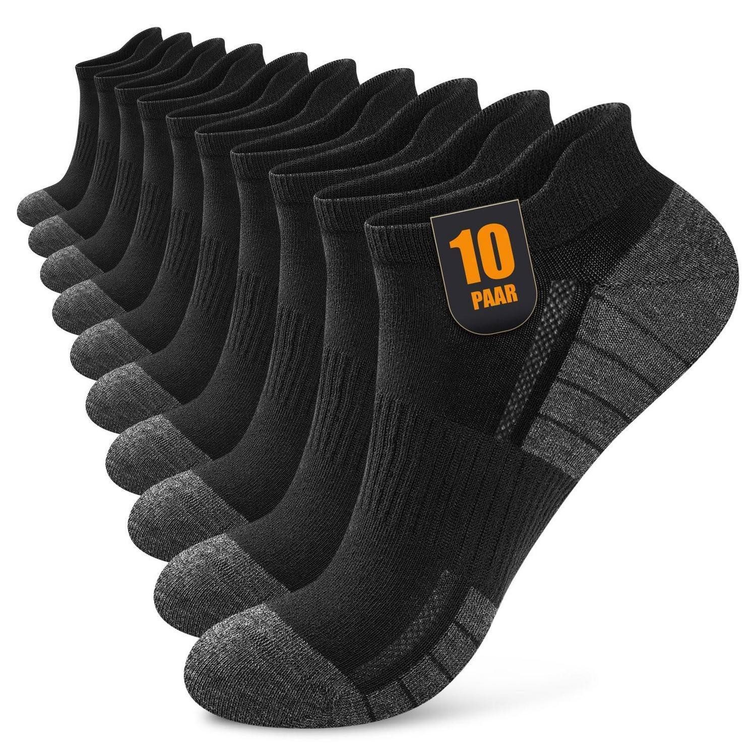 LuxusKollektion Sneakersocken Sneakersocken Herren Damen 10/20 Paar Baumwolle