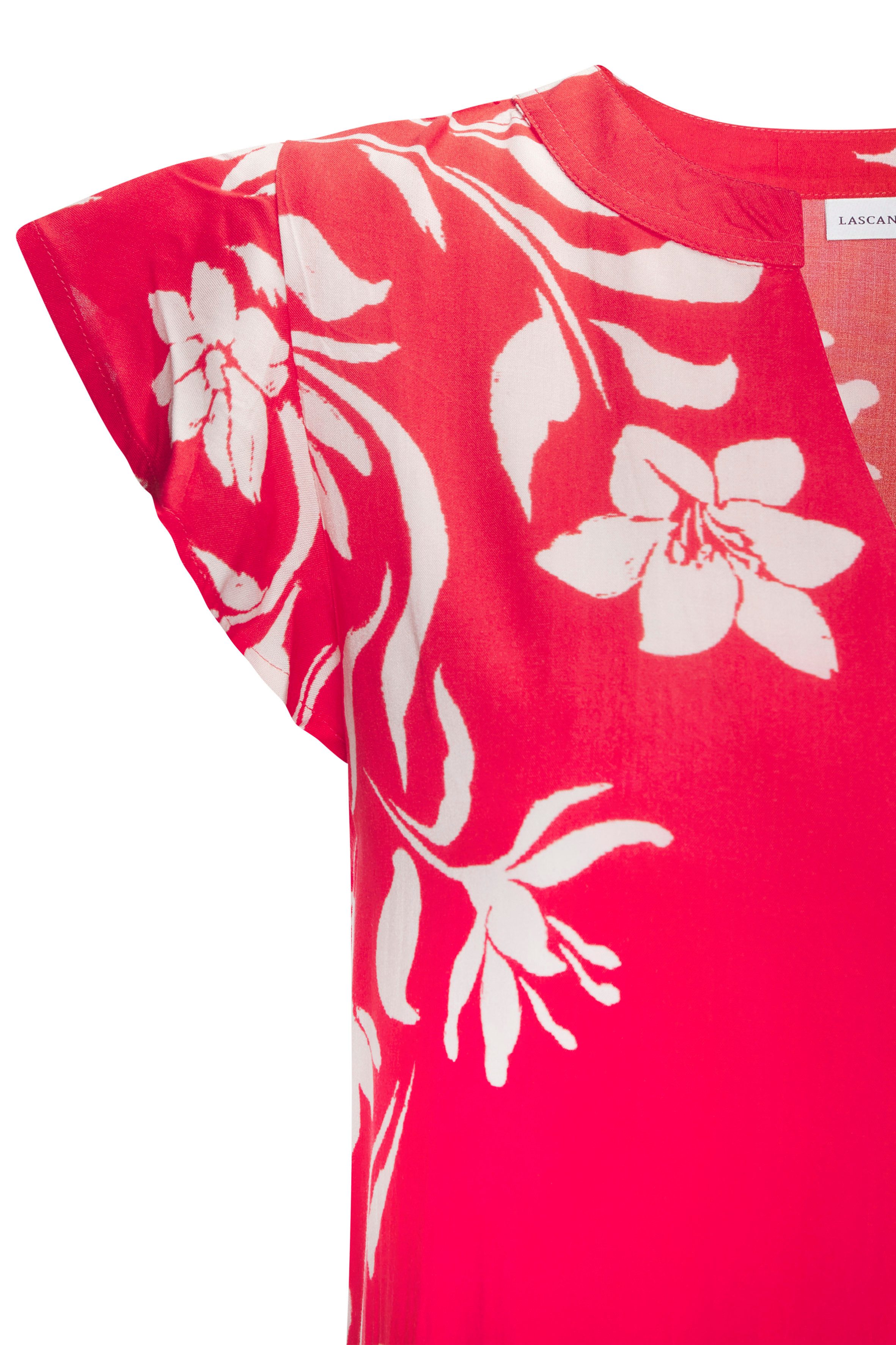 LASCANA Sommerkleid mit Blumenprint und süßen Flügelärmeln, Sommerkleid, Strandkleid – Bild 5 von 5