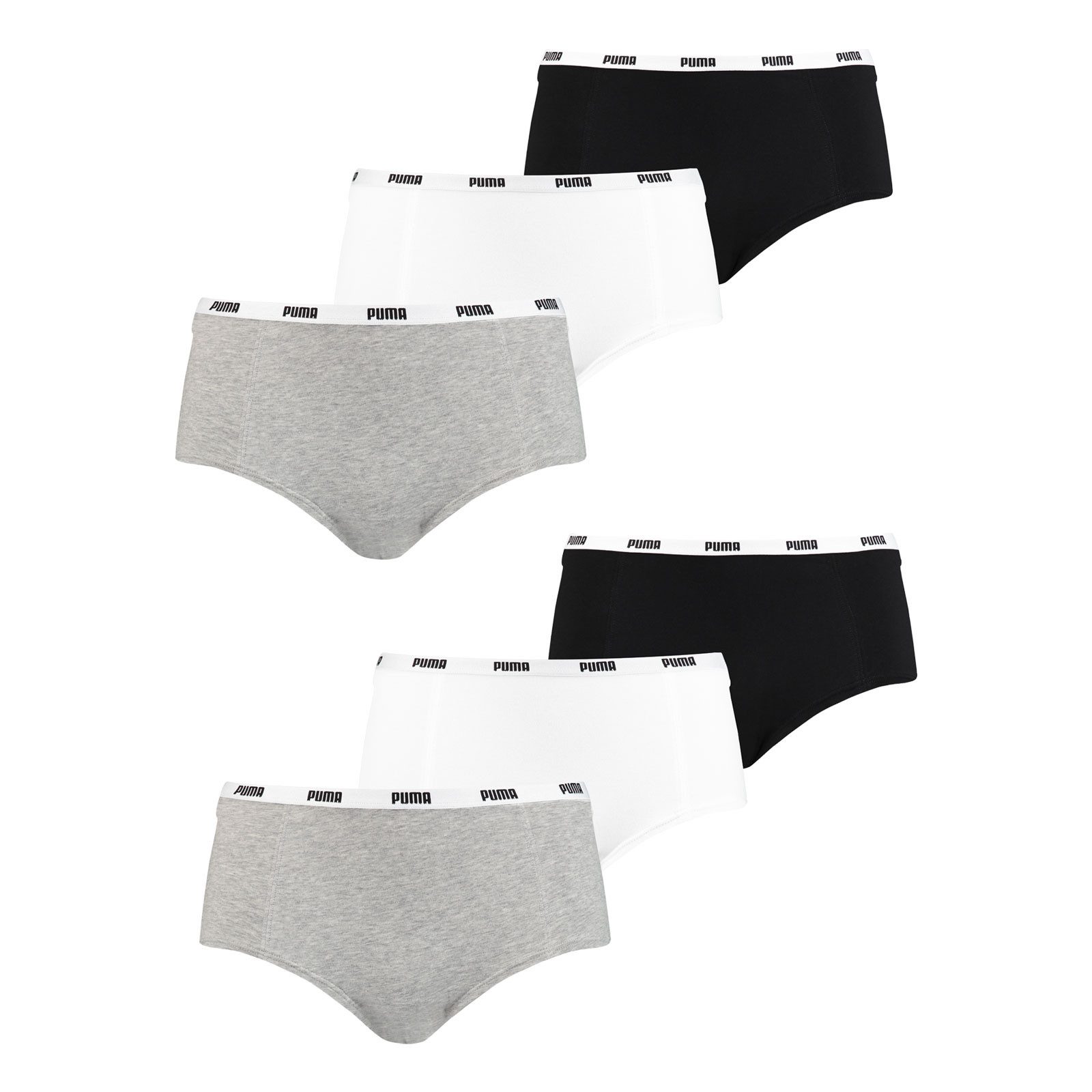 PUMA Panty Mini Shorts (6-St., 6er Pack) mit elastischem Bund günstig online kaufen