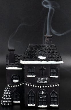 Figuren Shop GmbH Räuchermännchen Räucherkegelhalter - Haunted House - Fantasy Dekoobjekt Räucherhalter