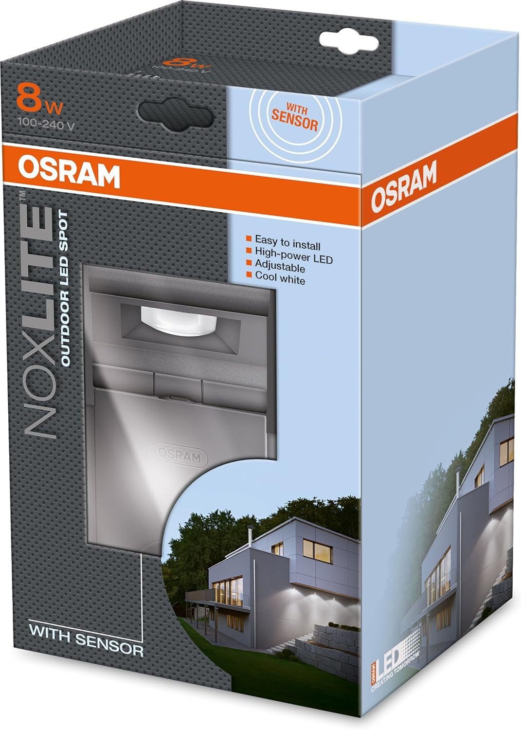 Osram Außen-Wandleuchte Osram LED Spot, Noxlite, Außenlampe, Außenstrahler 60° schwenkbar und, Osram LED Spot, Noxlite, Außenlampe, Außenstrahler 60° schwenkbar und