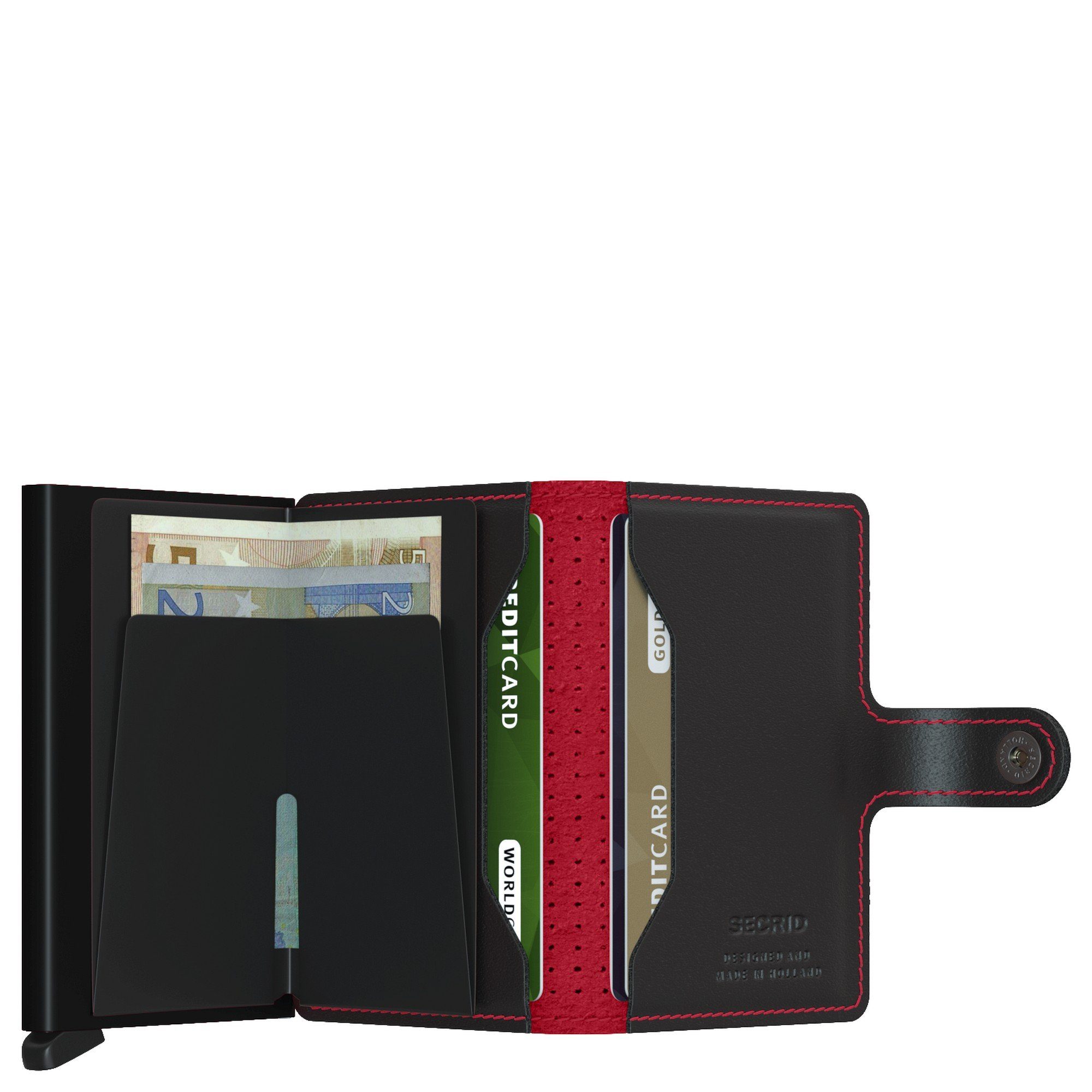SECRID Geldbörse 6.5 cm RFID Börse Miniwallet (1-tlg) Perforated