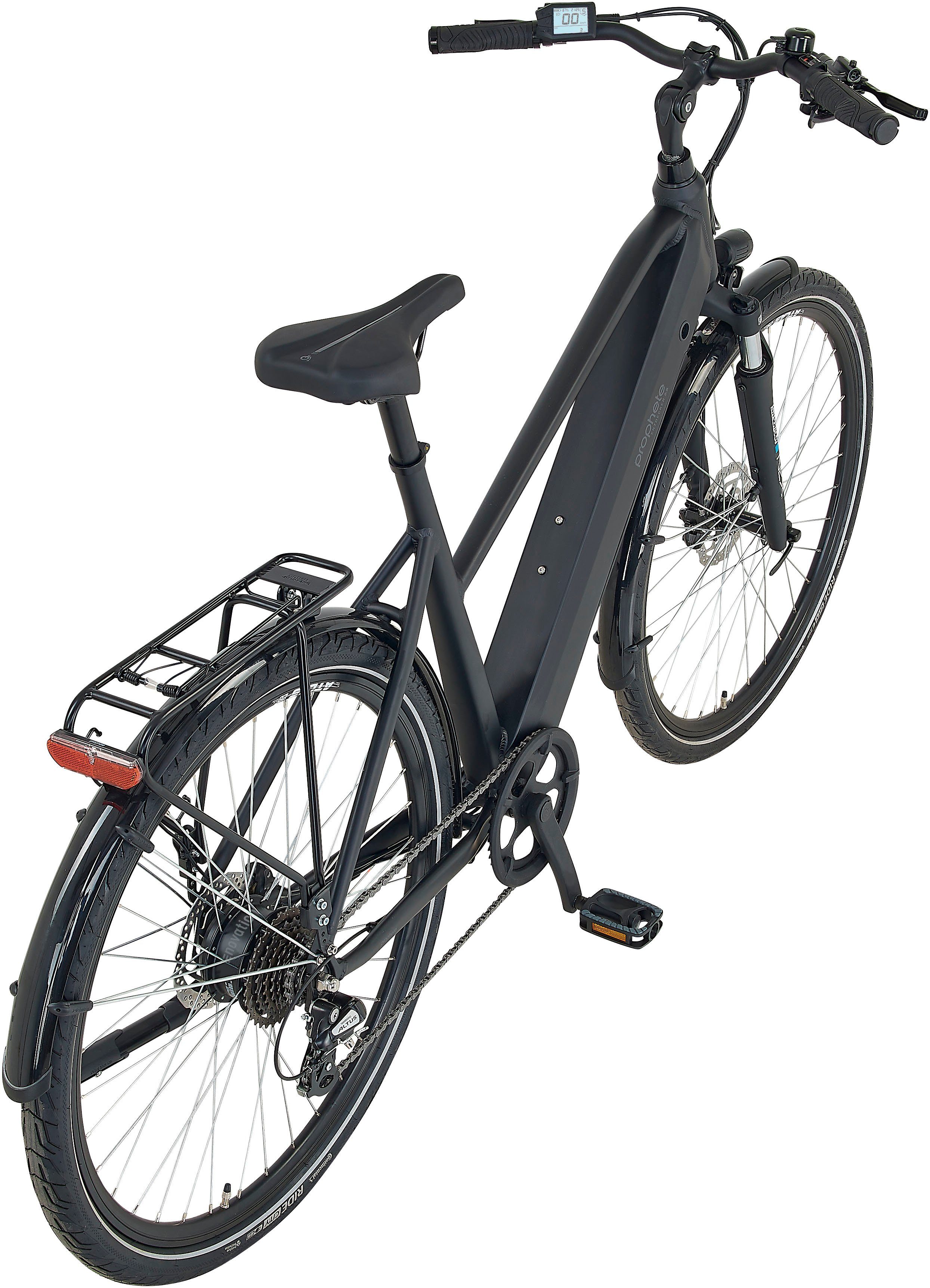 Prophete E-Bike Trekkingrad Entdecker 2.8, 8 Gang Shimano Altus Schaltwerk, Kettenschaltung, Heckmotor, 540 Wh, Pedelec, Elektrofahrrad für Herren