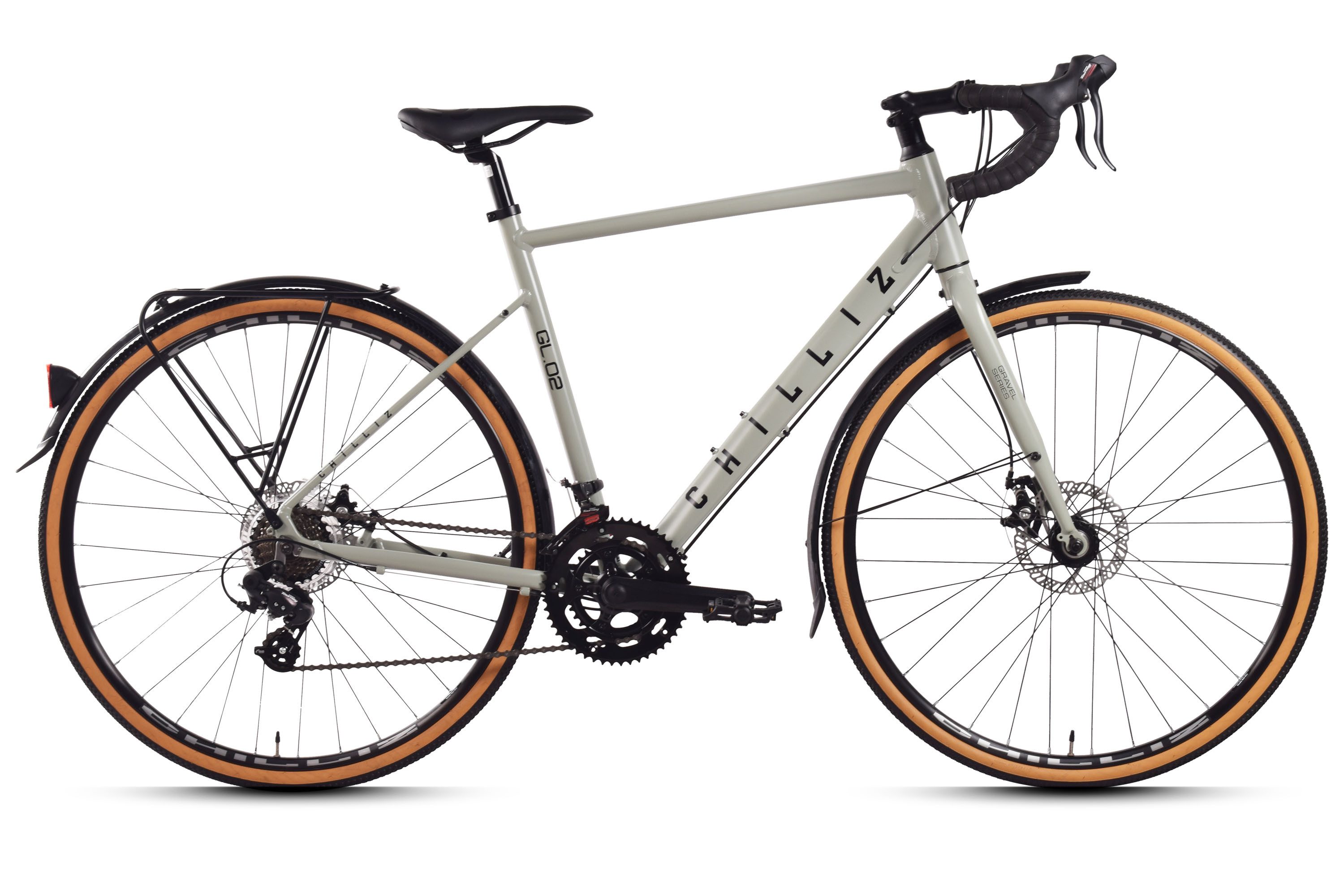 CHILLIZ Gravelbike CHILLIZ Gravelbike 28 Zoll GL.02 grau 14 Gang Shimano Schaltung, Rahmenhöhe 54 cm, Aluminiumrahmen, zwei Tektro Scheibenbremsen
