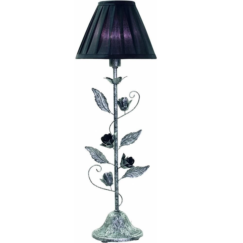 STAR TRADING Tischleuchte 156-81 Star Tischleuchte "Rosetta-1" 1 flammig altsilber 60x20cm