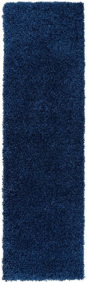 Bruno Banani Läufer Shaggy Soft, rechteckig, Höhe: 30 mm, Läufer, Brücke, gewebt, Uni-Farben, besonders weich