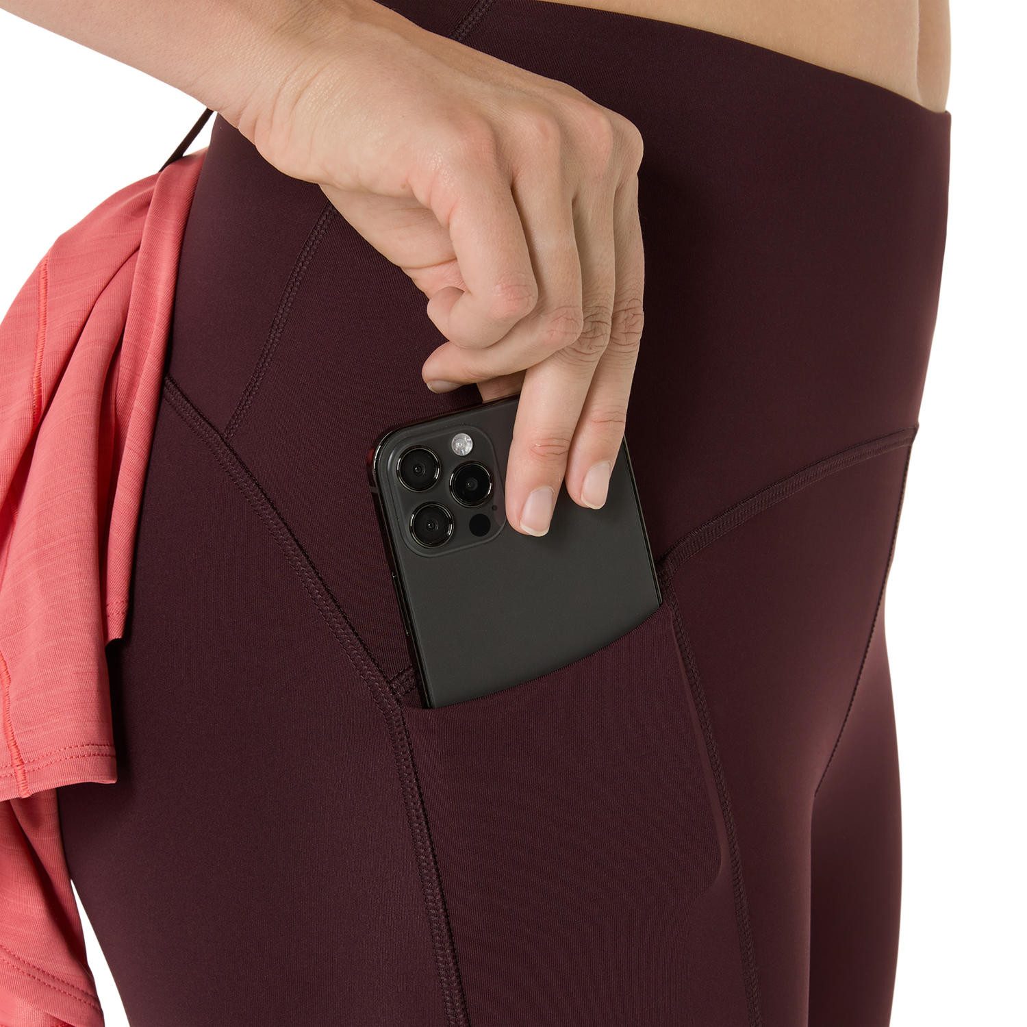 Asics Lauftights ROAD HIGH WAIST CAPRI TIGHT Schnelltrocknend, Reflektierend, Smartphone-Fach – Bild 4 von 5