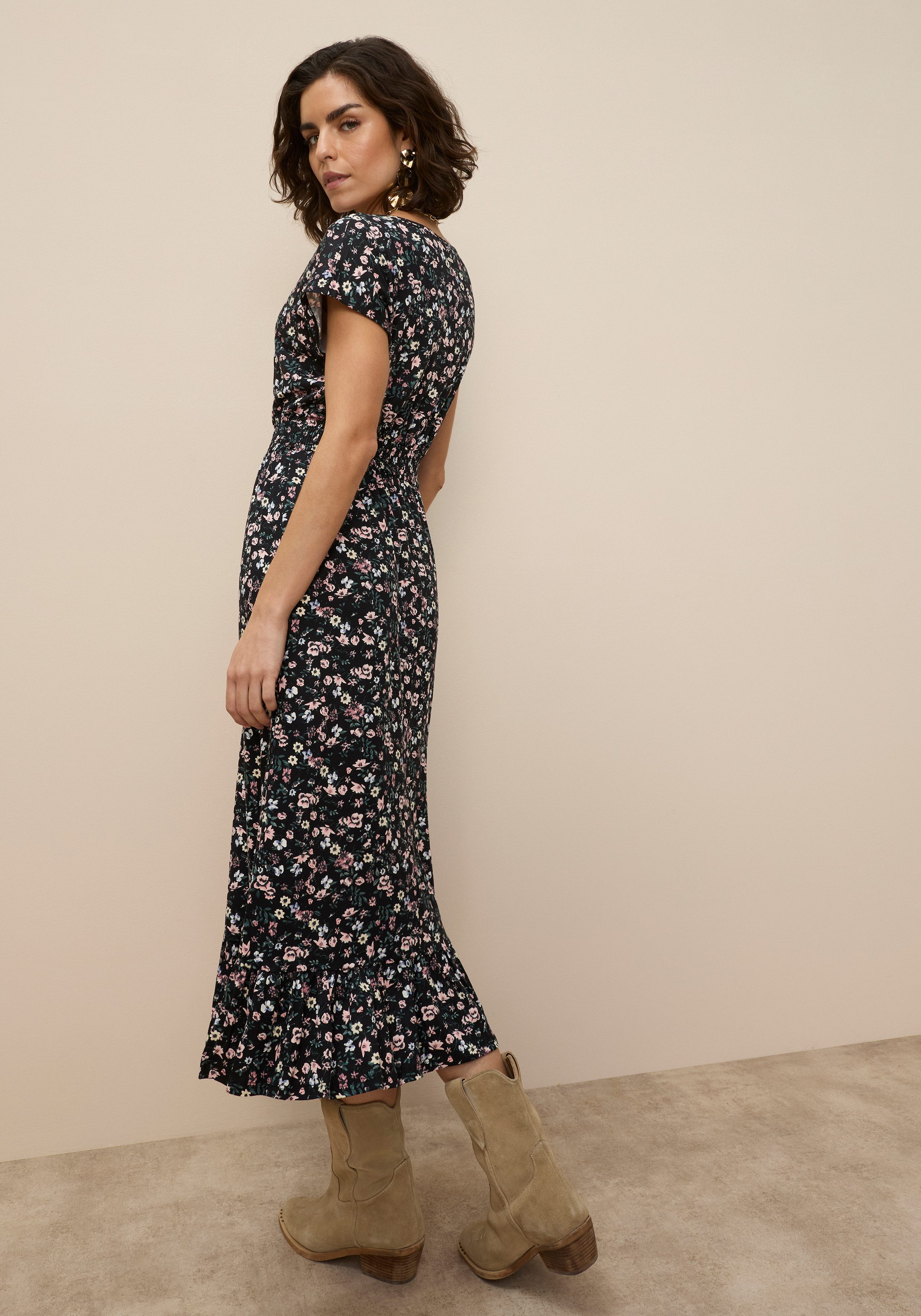 Laura Scott Sommerkleid femininer Stil, für entspannte Tage, aus elastische günstig online kaufen