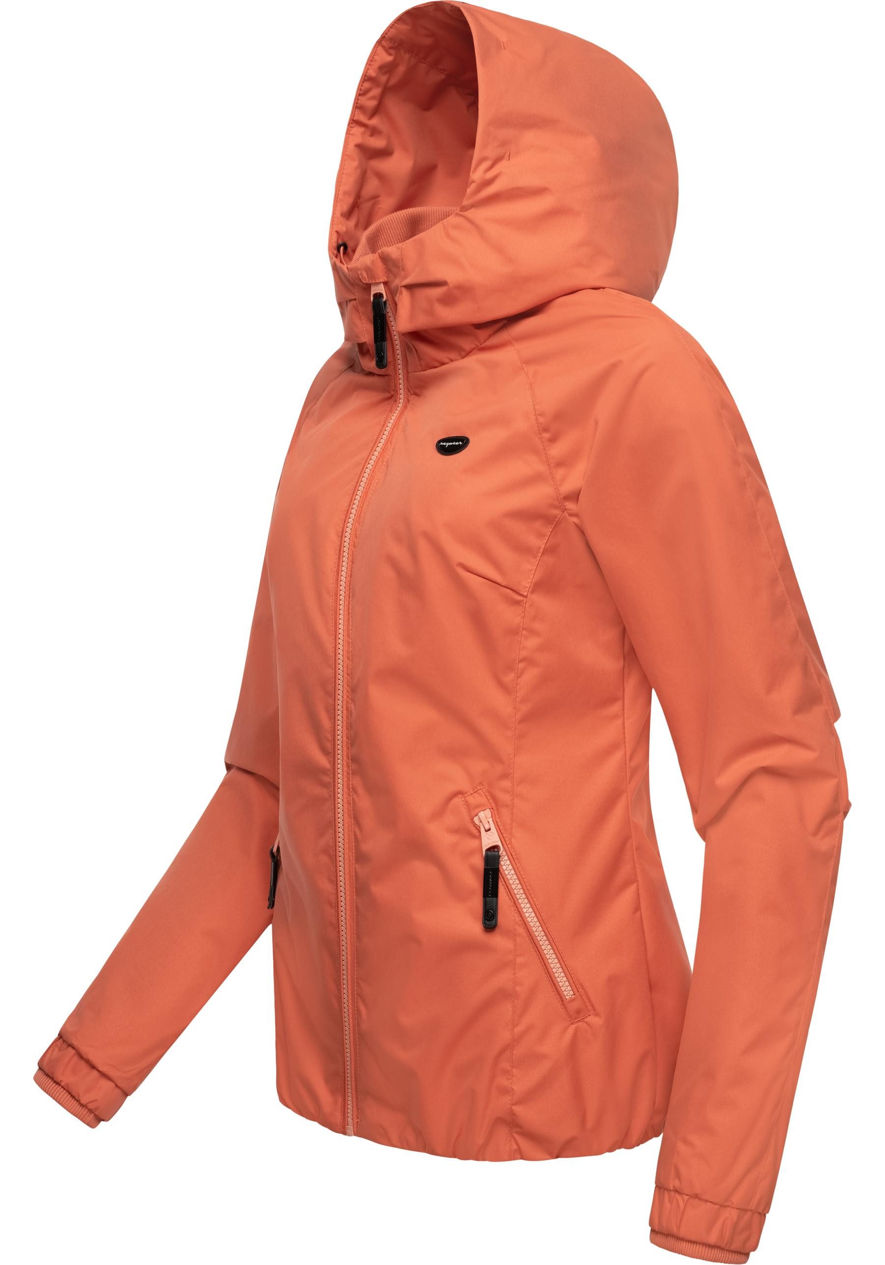 Ragwear Outdoorjacke Dizzie Wasserdichte Übergangsjacke mit großer Kapuze