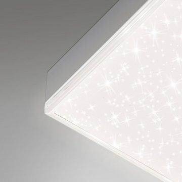 Briloner Leuchten LED Panel 7381-416, LED fest verbaut, Kaltweiß, Neutralweiß, Tageslichtweiß, Warmweiß, CCT, dimmbar, rahmenlos, Fernbedienung, weiß, 119,5 x 29,5 x 6,9 cm