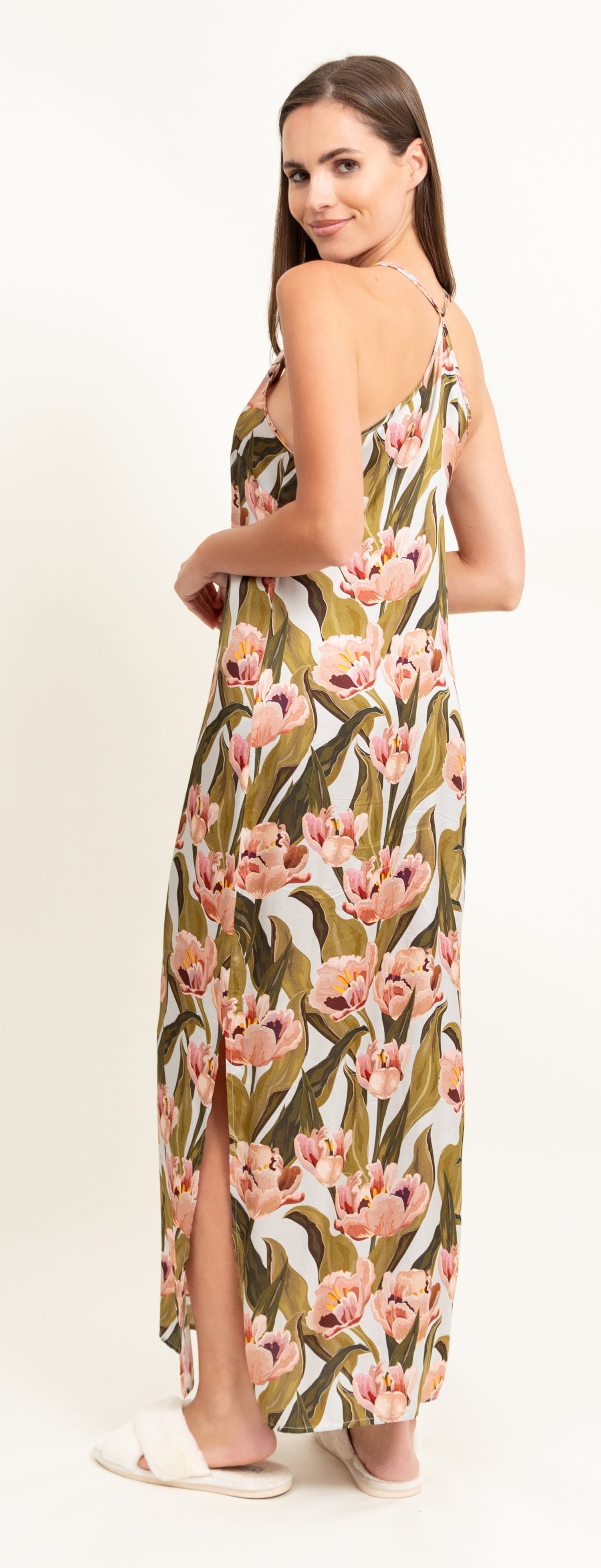 OH!ZUZA Nachthemd Langes Schlafshirt mit Spaghetti Trägern (1-tlg) Extravag günstig online kaufen