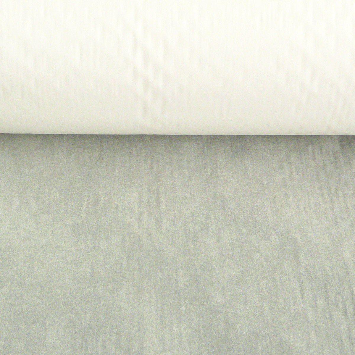 SCHÖNER LEBEN. Stoff Vlieseline Stoff Meterware Vliesofix weiß 90cm