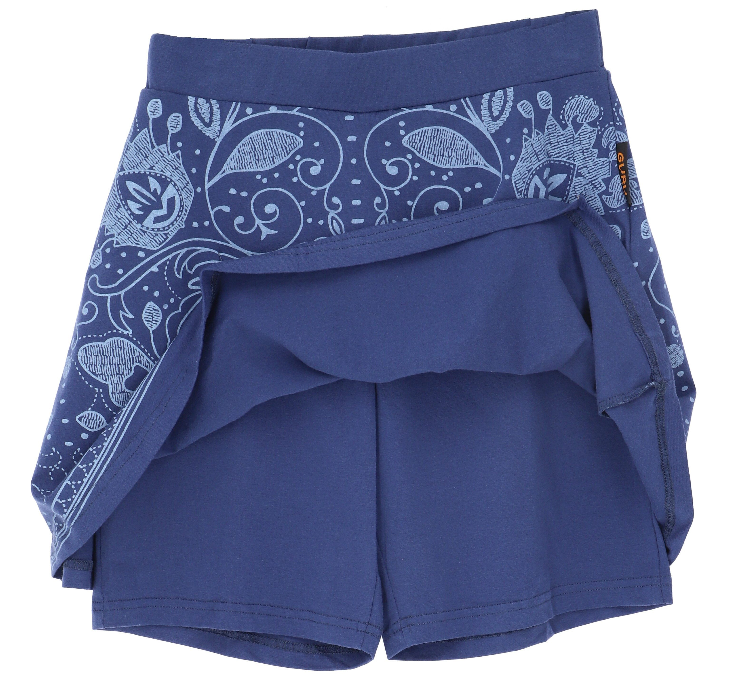 Guru-Shop Minirock Minirock, Skort aus Biobaumwolle, Minirock mit.. günstig online kaufen