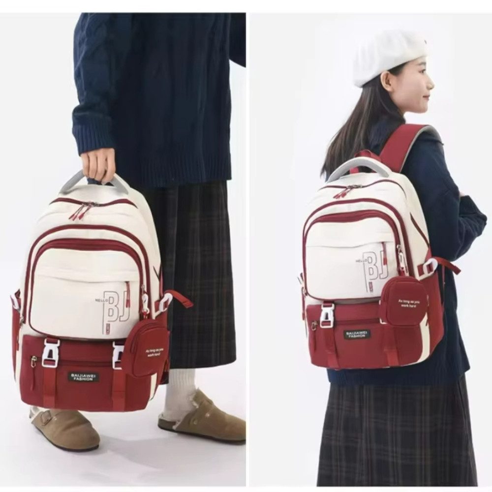 Blusmart Schulrucksack Jungen mädchen teenager schultasche mit Geldbörse (Wasserdicht Rucksack, 1-tlg., Laptop tasche backpack), für Jungen und Mädchen