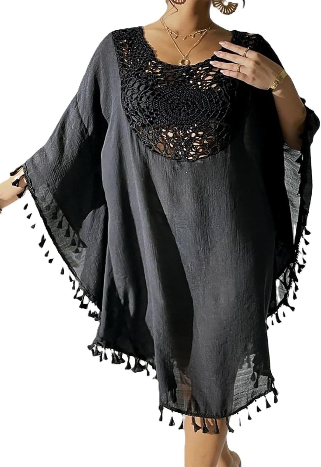RWEUOQ Strandkleid Damen Bikini Cover Up günstig online kaufen