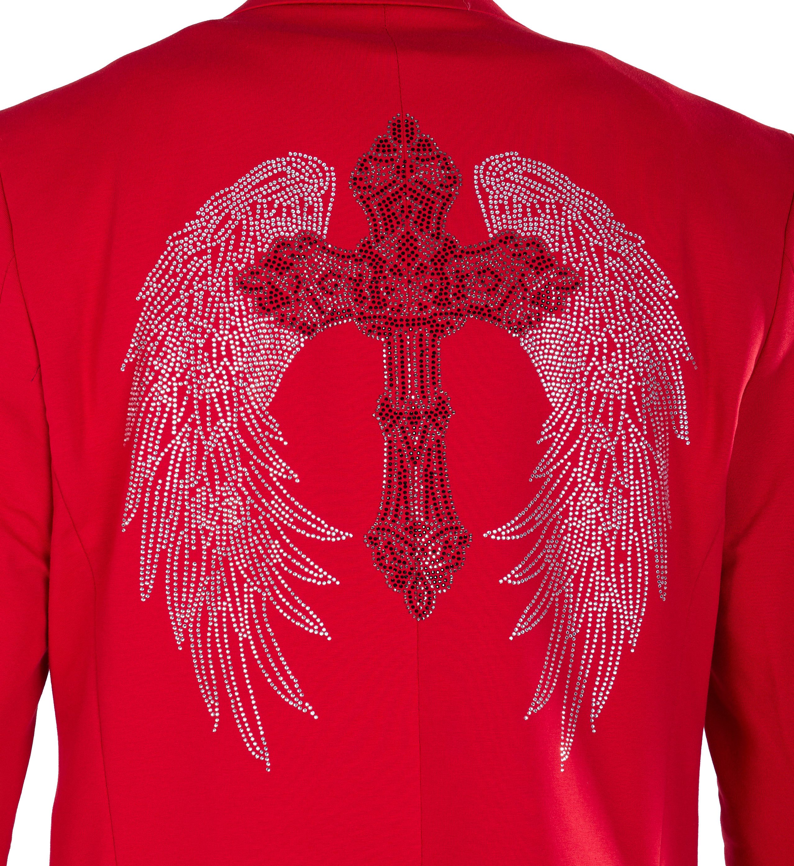 Denim Distriqt Sakko Extravagantes Herren Slim Fit Sakko Rot 46