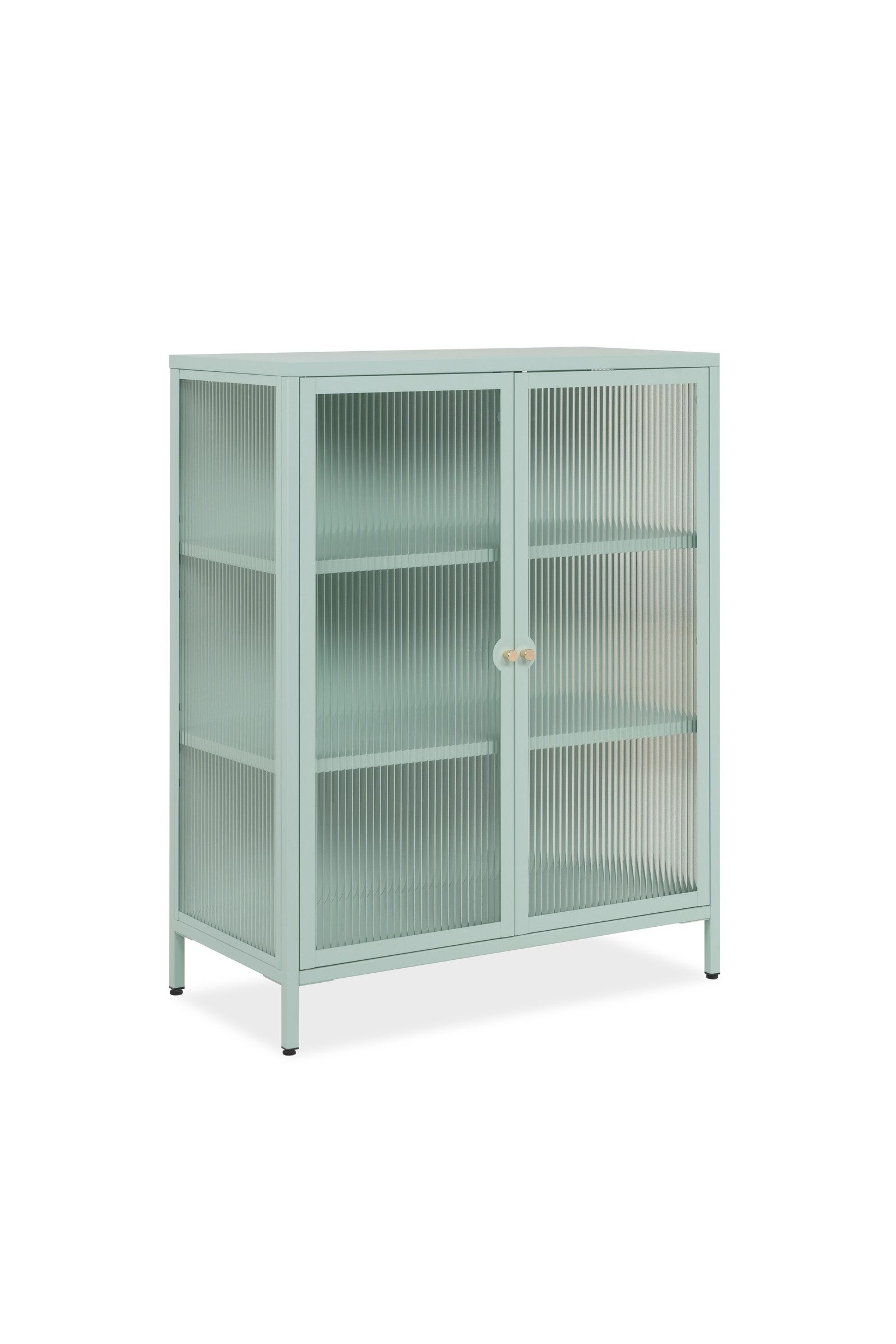 Vitrine  Milea ¦ grün ¦ Maße (cm): B: 80 H: 101,5 T: 40.0 Schränke > Vitrin günstig online kaufen