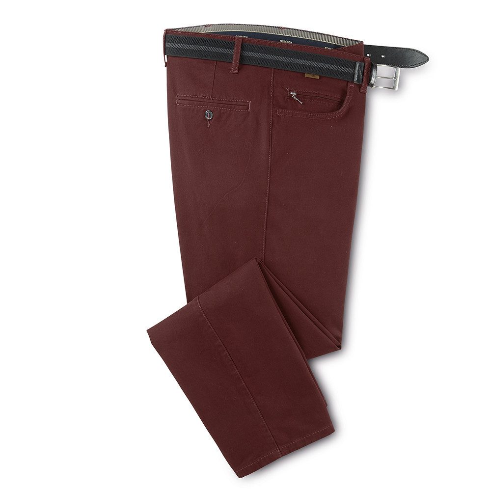 Francesco Botti Stoffhose Stretch-Komfortbund, Five-Pocket-Stil, Intense Finish