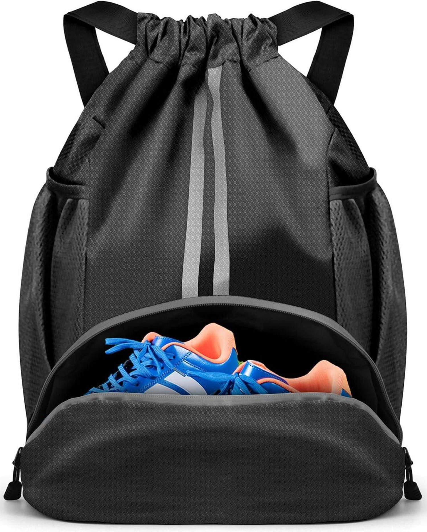 Gymsack Turnbeutel Fußballtasche Rucksack Kordelzug Wasserfest Sporttasche
