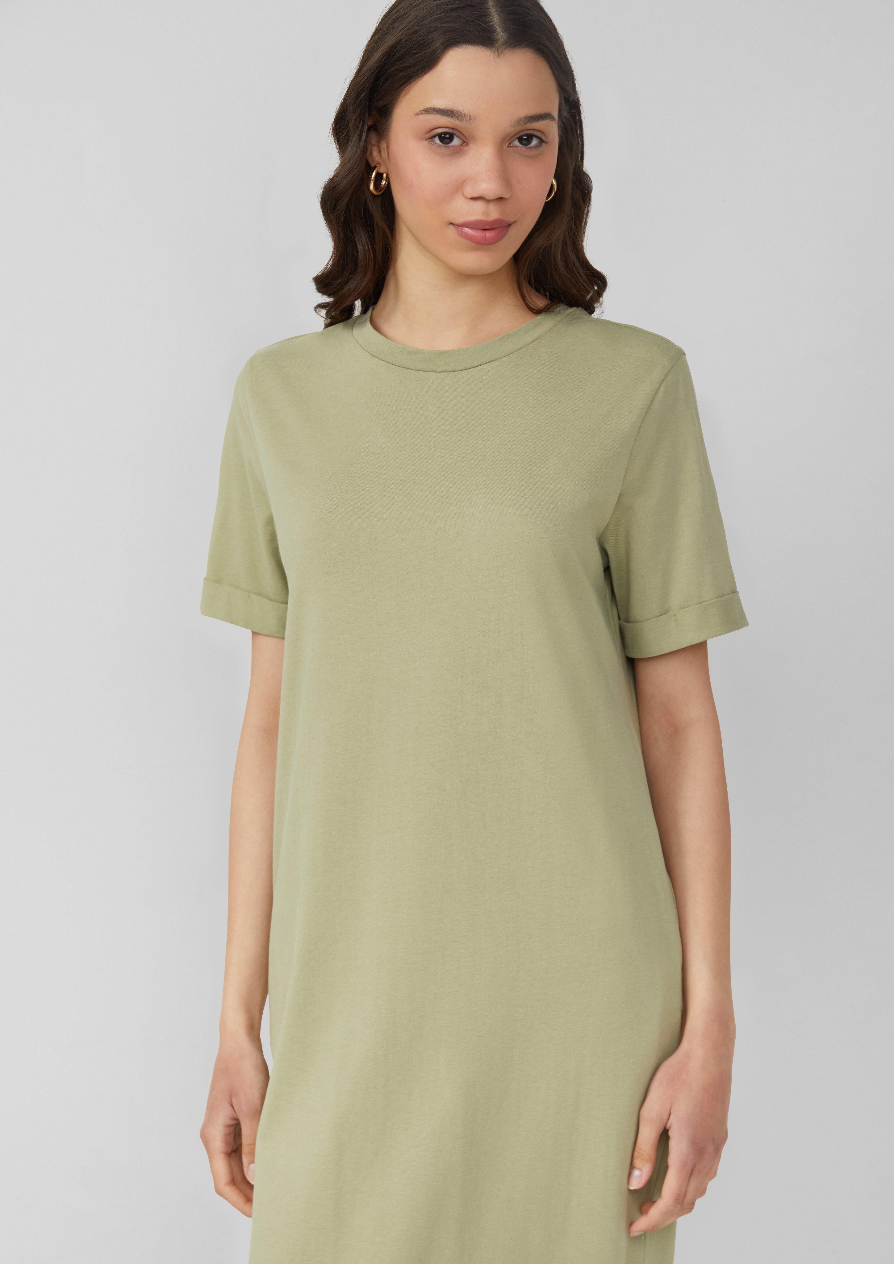 QS Maxikleid Langes Jerseykleid aus Baumwolle günstig online kaufen