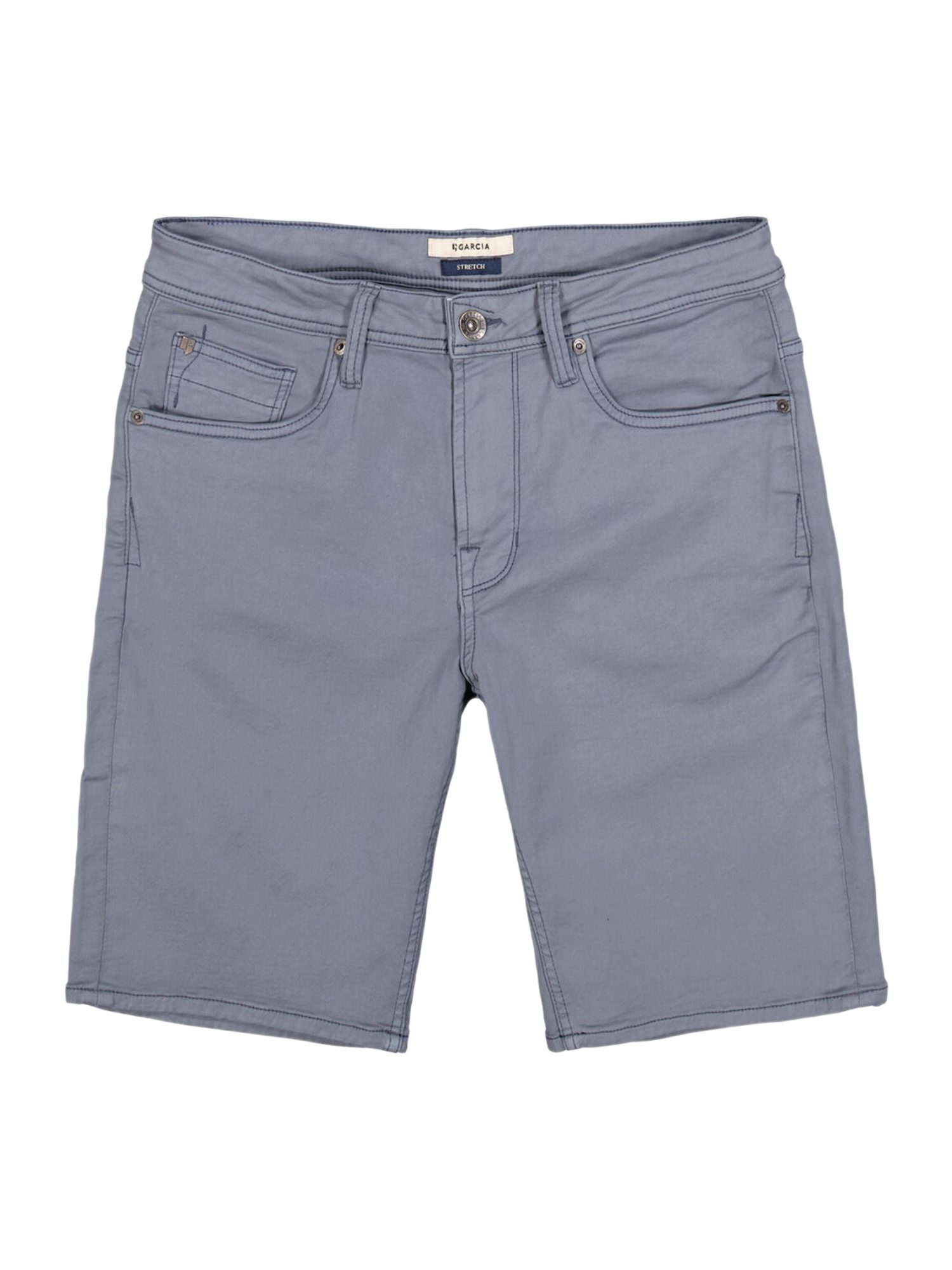 Garcia Bermudas blau,Casual,Baumwolle,Unifarben,Regular Fit,Mittel