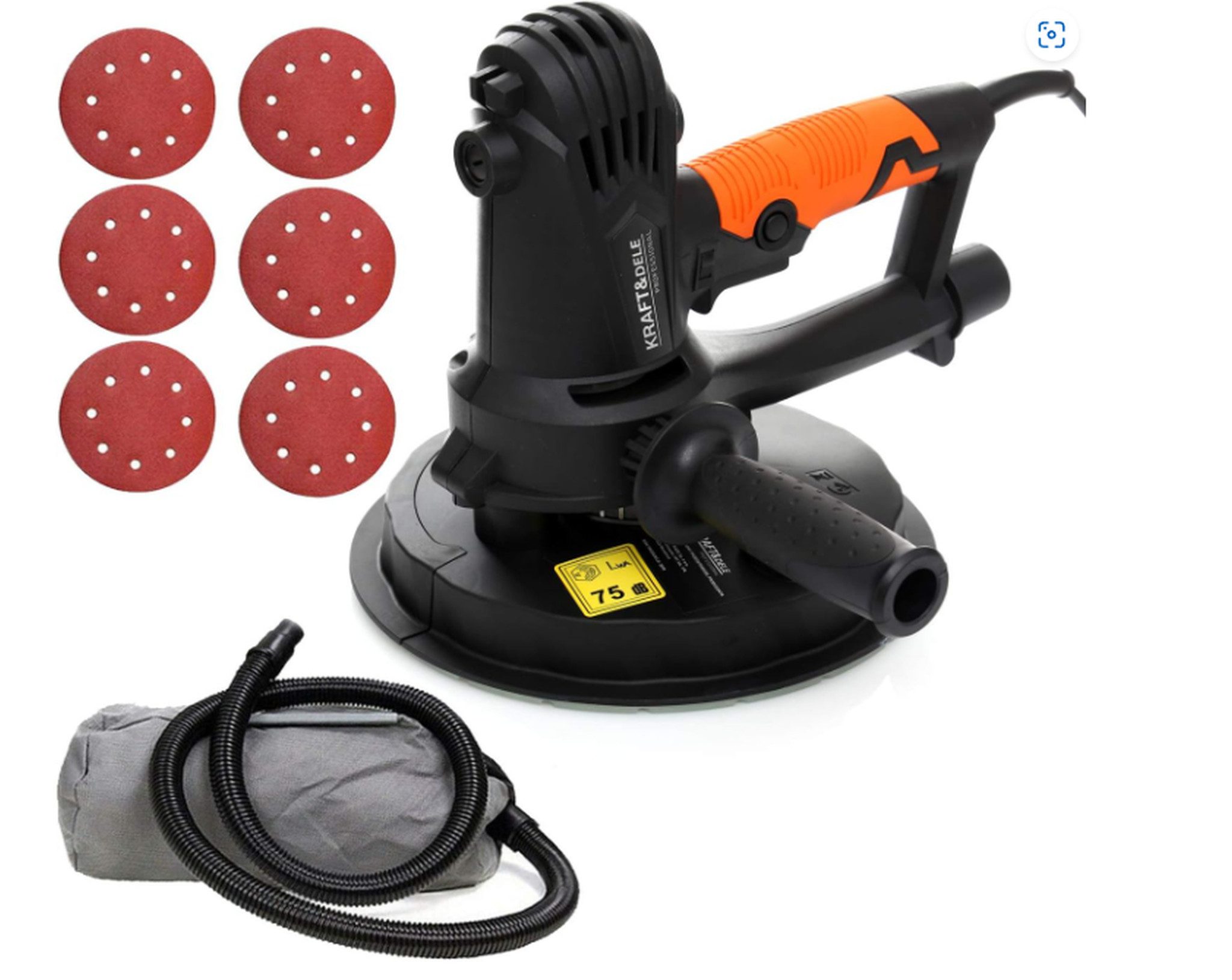 Kraft&Dele Tellerschleifmaschine Wandschleifer 180mm 1500W Trockenbauschlei günstig online kaufen