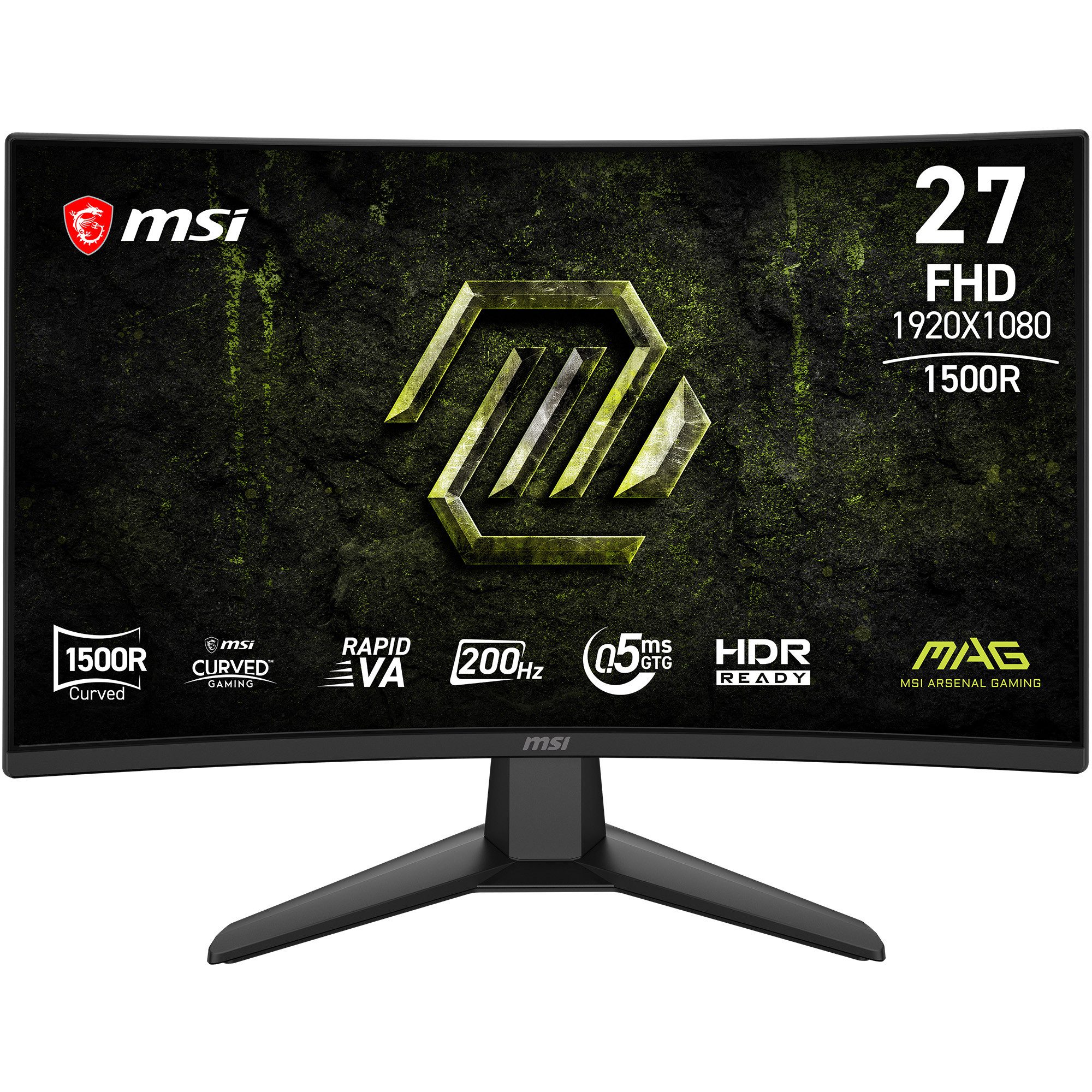 MSI MAG 274CF E20 Curved-Gaming-Monitor (68,6 cm/27 ", 1920 x 1080 px, FHD, 0,5 ms Reaktionszeit, 200 Hz, Rapid VA, neigbar)