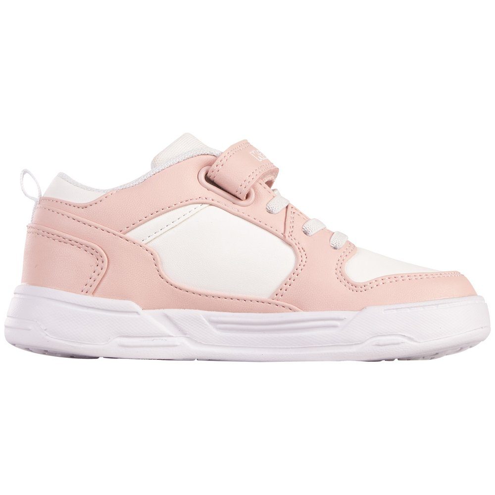 Kappa Passform in kinderfußgerechter rosé-white Sneaker