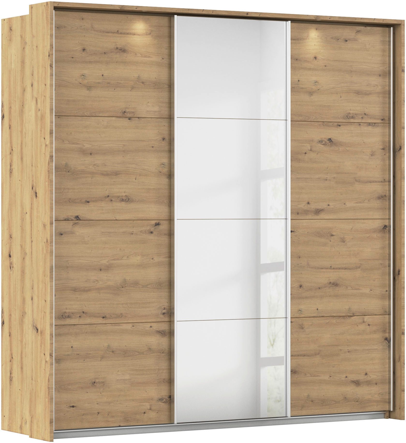 OTTO home Kleiderschrank Mehrzweckschrank Aktenschrank Möbel Mietswohnung Schlafzimmer CORTONA (erhältlich in Breite 211/278/323/368 cm, Höhe: 214/233 cm) inkl. Passepartout und Zubehör, optionale Beleuchtung MADE IN GERMANY