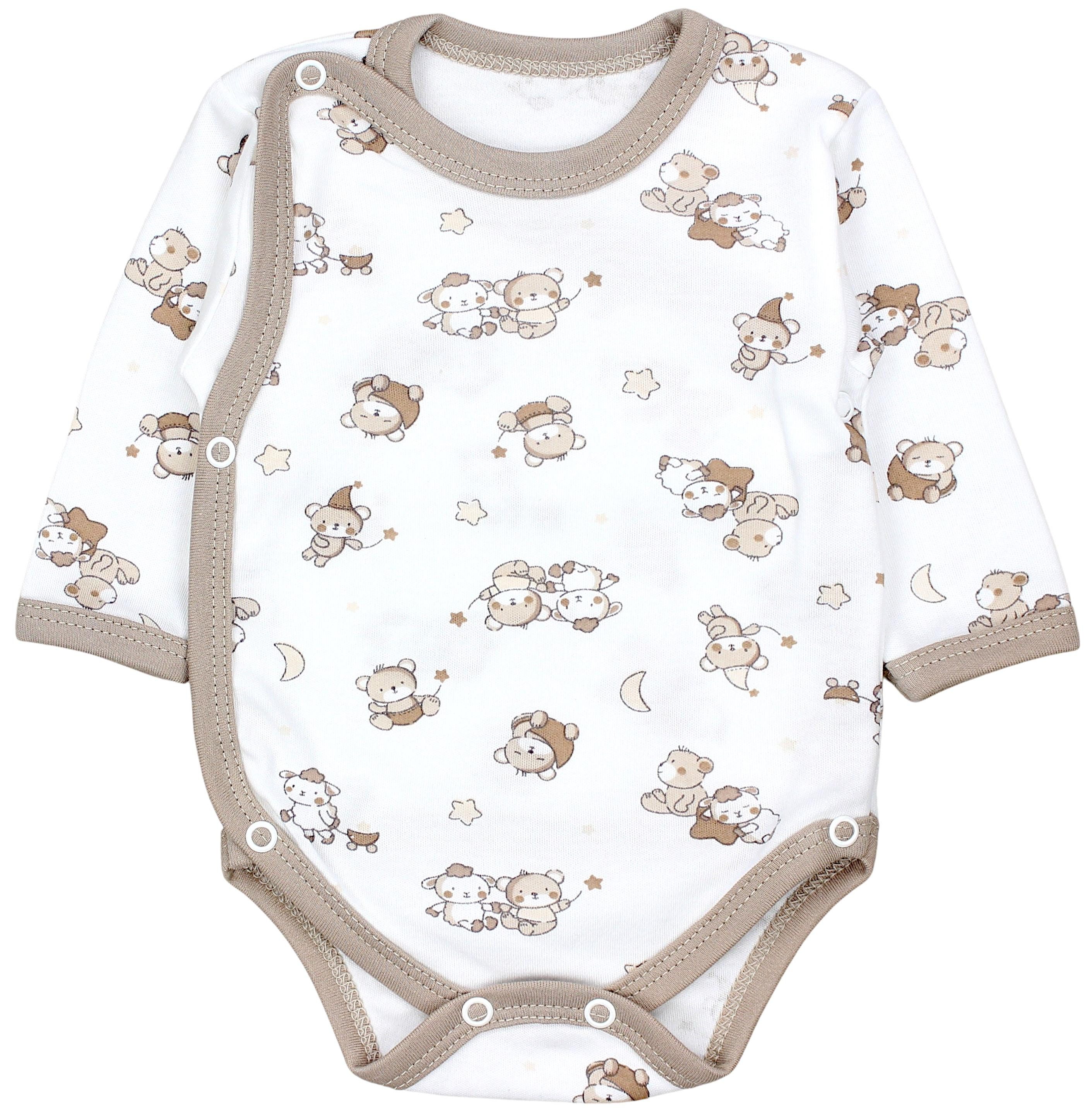 TupTam Langarmwickelbody TupTam Baby Unisex Langarm Wickelbody im 5er Set