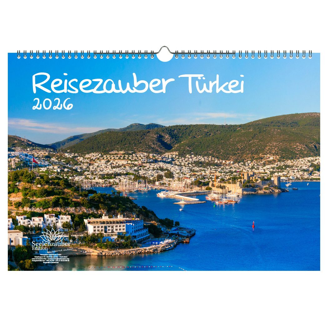 Seelenzauber Wandkalender Reisezauber Türkei DIN A3 Kalender für 2026 Ankara Istanbul Side Reise