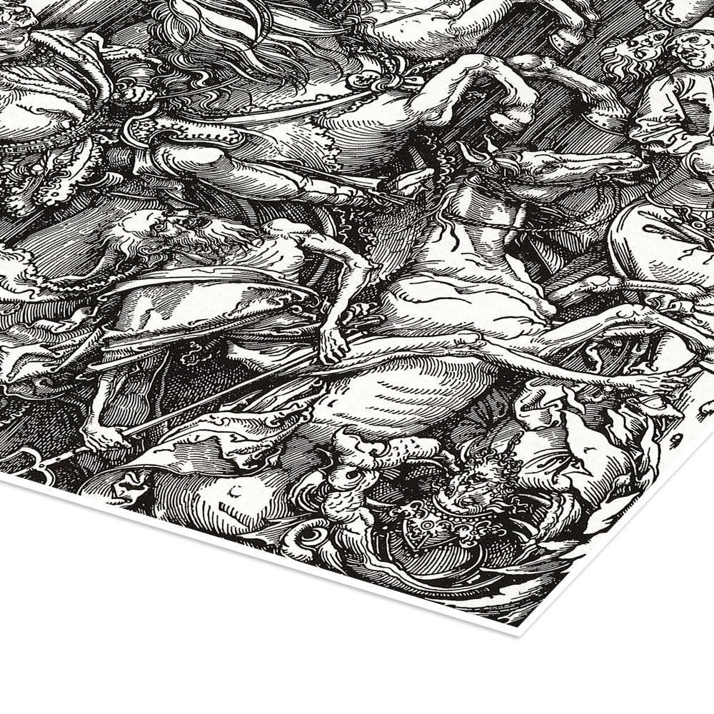 Posterlounge Wandbild Die vier apokalyptischen Reiter, Albrecht Dürer, erhältlich als Poster, Leinwandbild, Wandsticker oder Acrylglasbild – Bild 3 von 5