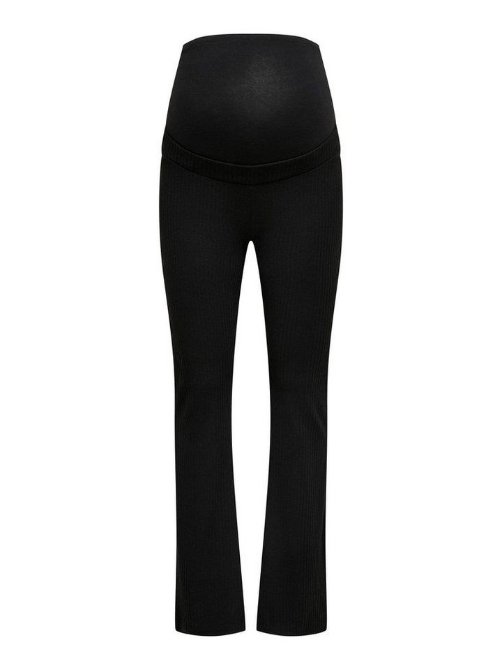 ONLY MATERNITY Umstandsleggings OLMNELLA FLARED PANT JRS NOOS, Aus  elastisch pflegeleichtem Materialmix mit Stretch-Anteil